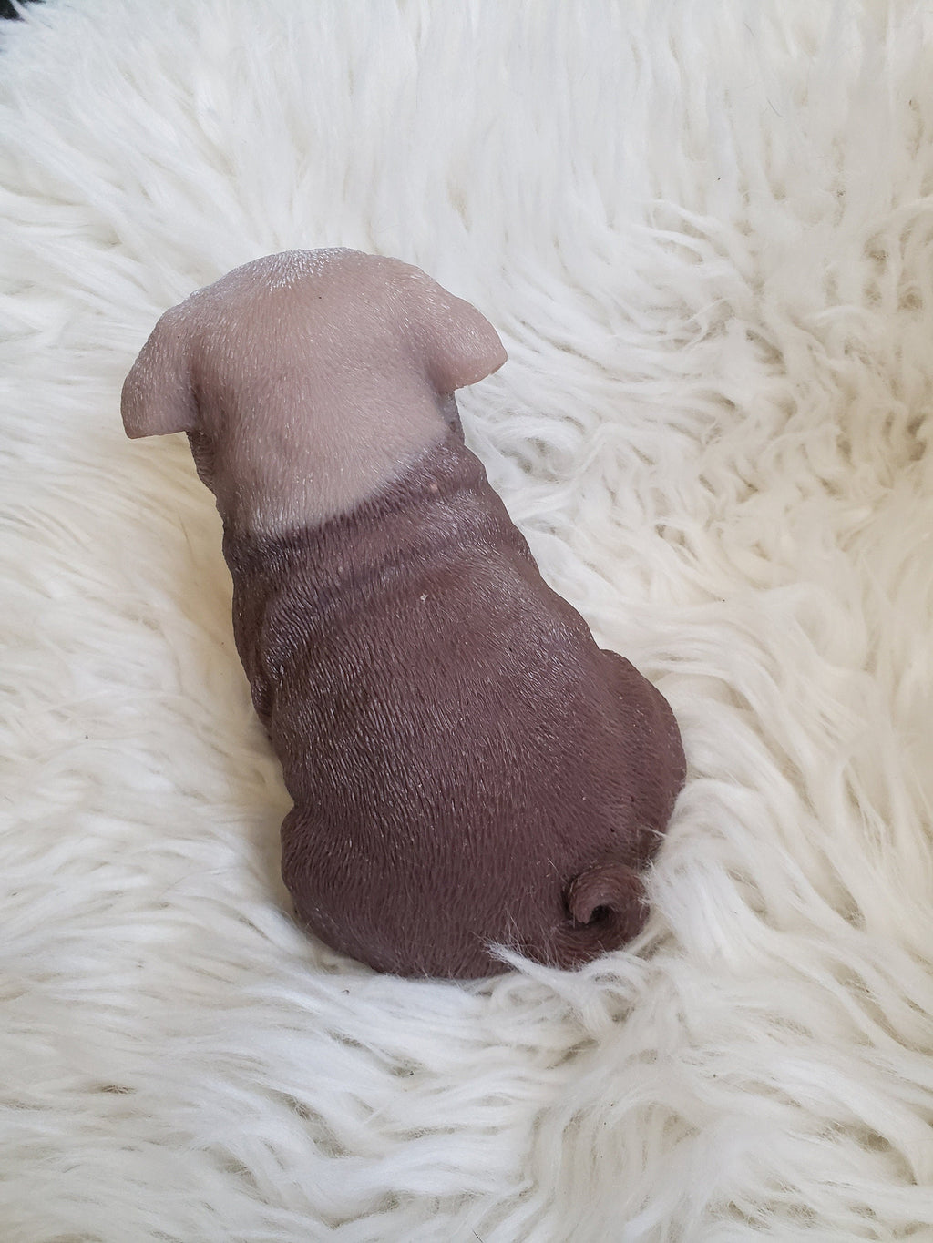 10" inches  Full Body Silicone Pug puppy dog open eyes cutie you choose color