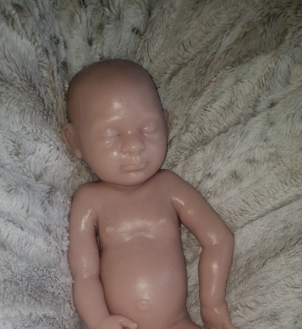 Full body silicone art doll girl or boy newborn art doll 19.5" pamela erff Olive