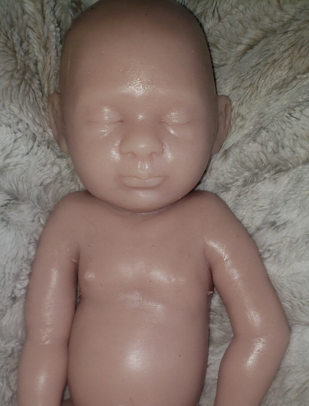 Full body silicone art doll girl or boy newborn art doll 19.5" pamela erff Olive