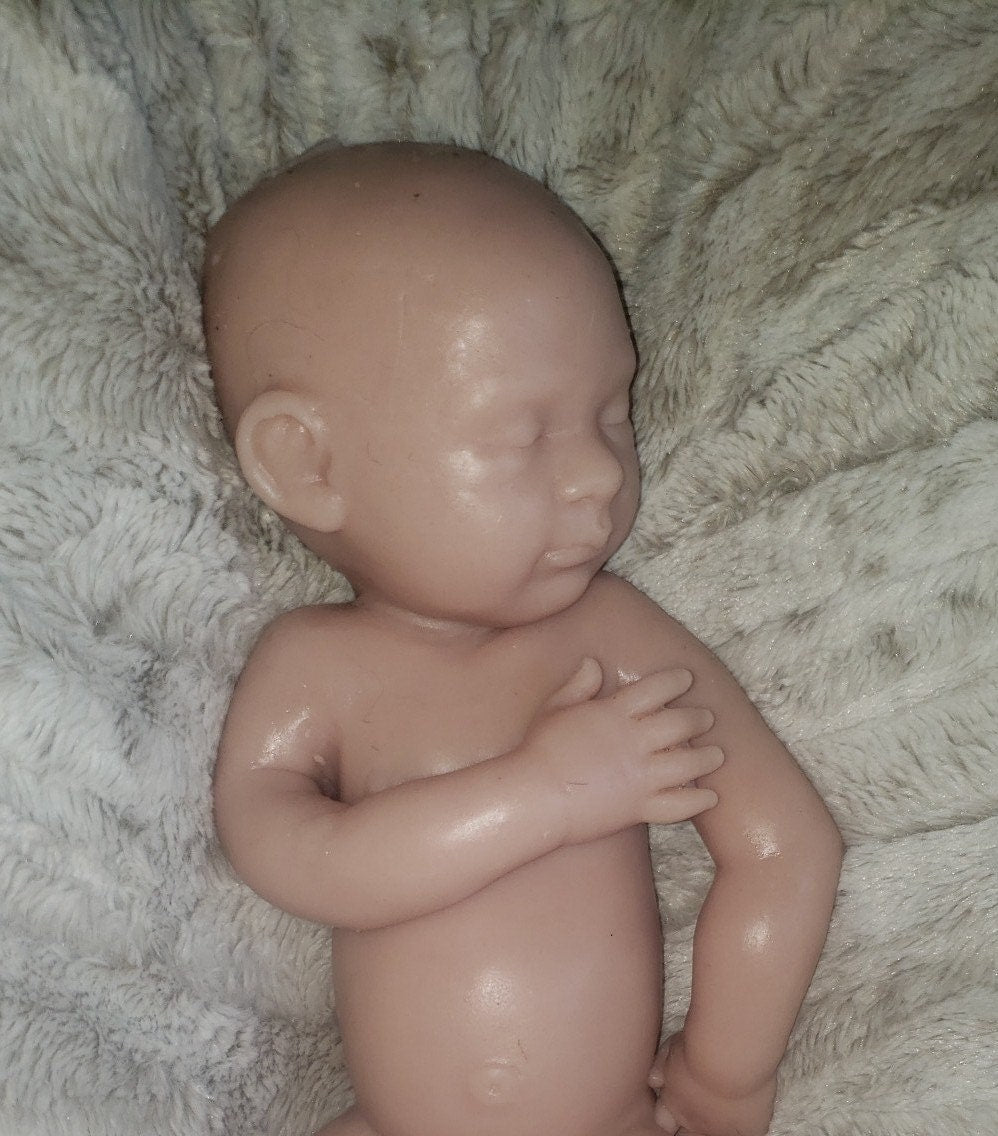 Full body silicone art doll girl or boy newborn art doll 19.5" pamela erff Olive