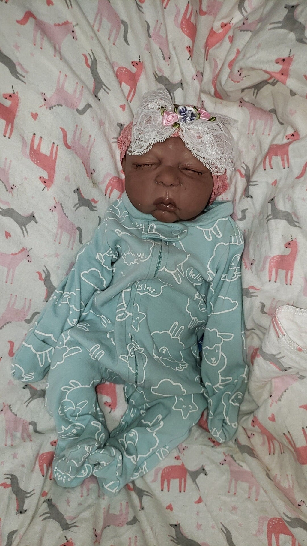 Full body silicone art doll 15" preemie boy or girl amy