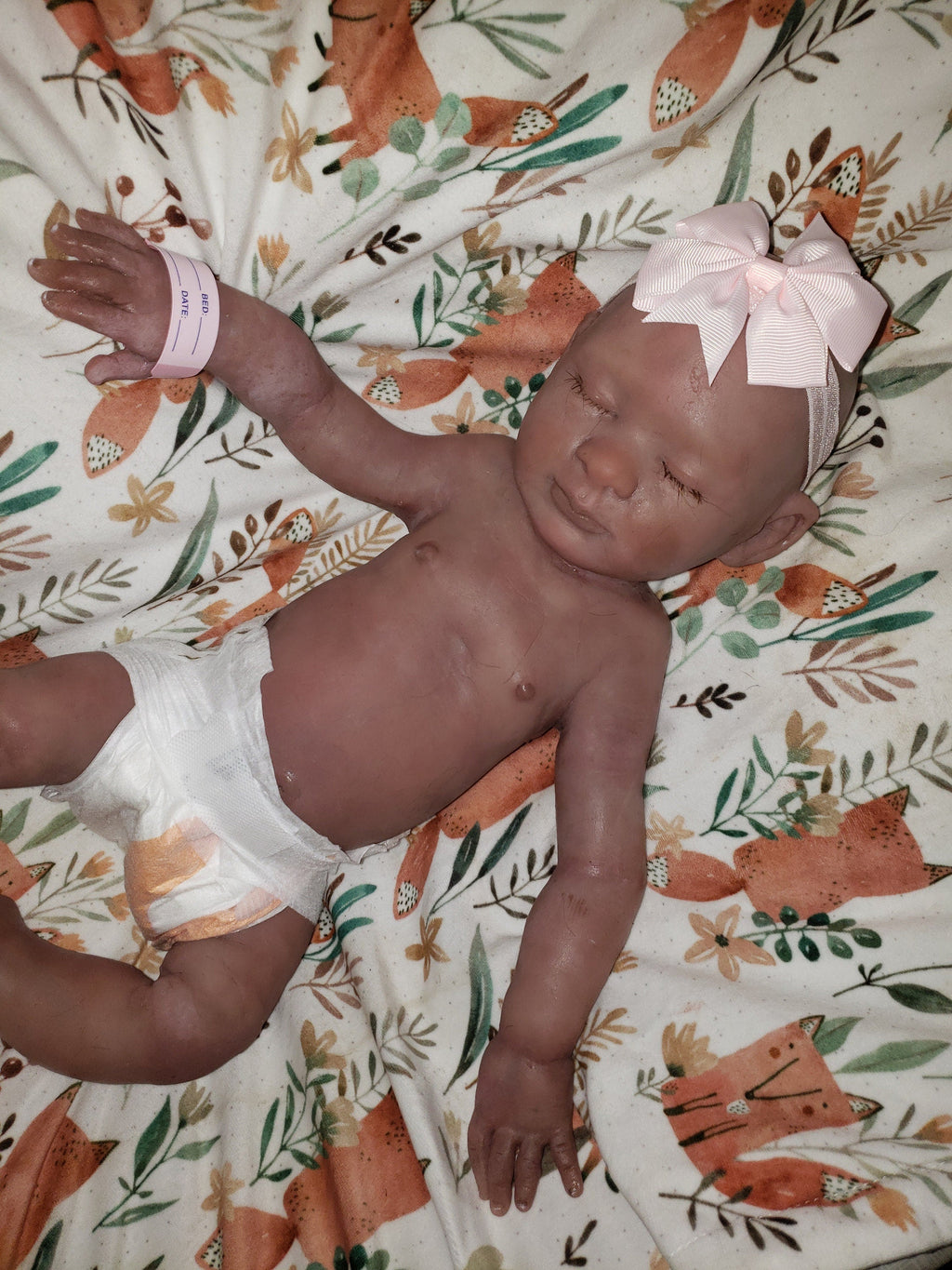 Full body silicone art doll girl or boy newborn art doll  19.5" pamela erff Olive