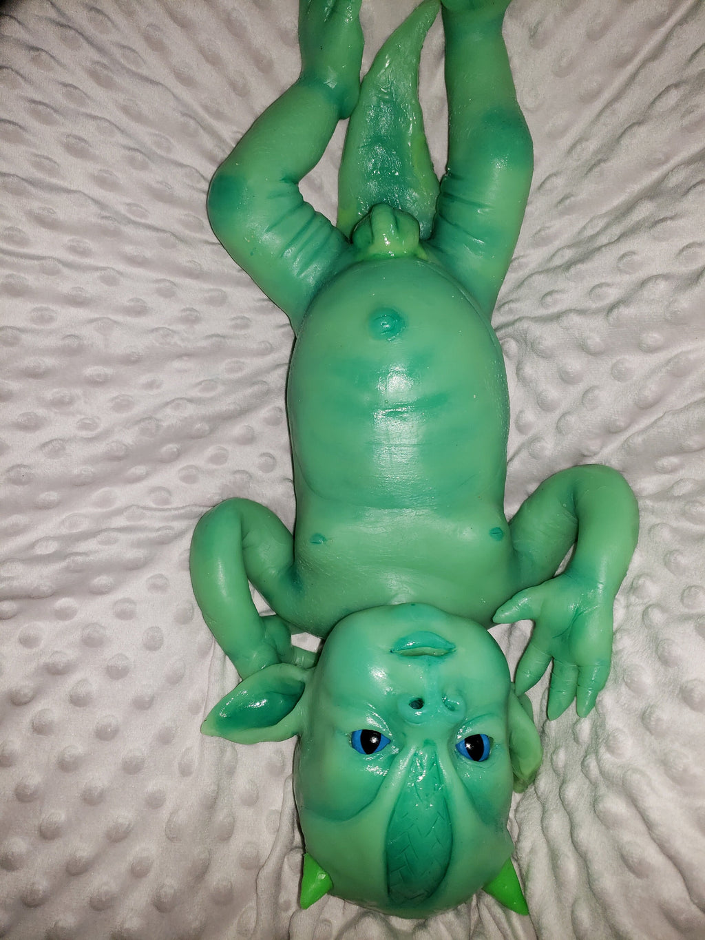 Full body silicone baby dragon blank kit "saphire"