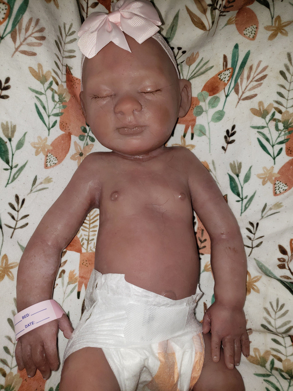Full body silicone art doll girl or boy newborn art doll  19.5" pamela erff Olive