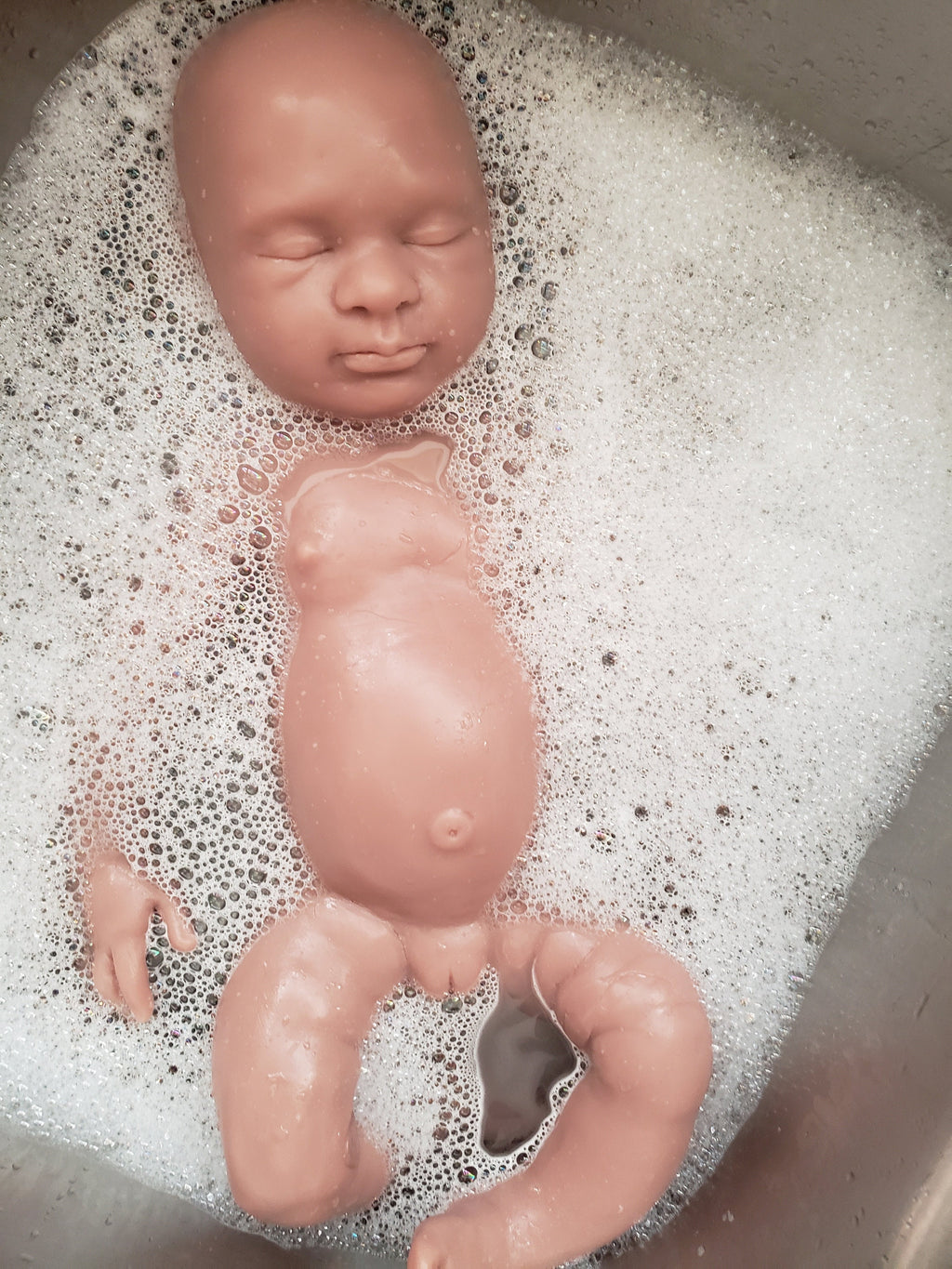 Full body silicone baby girl or boy newborn baby 19.5" pamela erff Olive