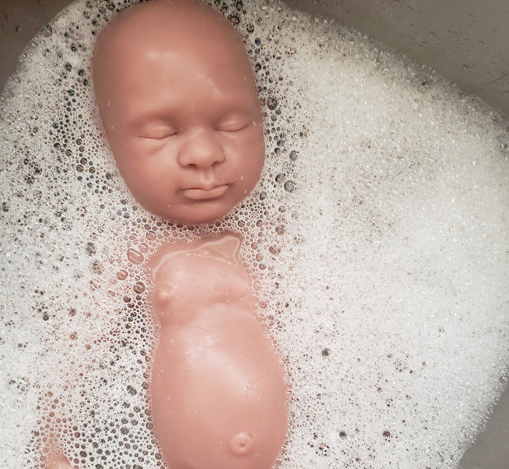 Full body silicone art doll girl or boy newborn art doll 19.5" pamela erff Olive