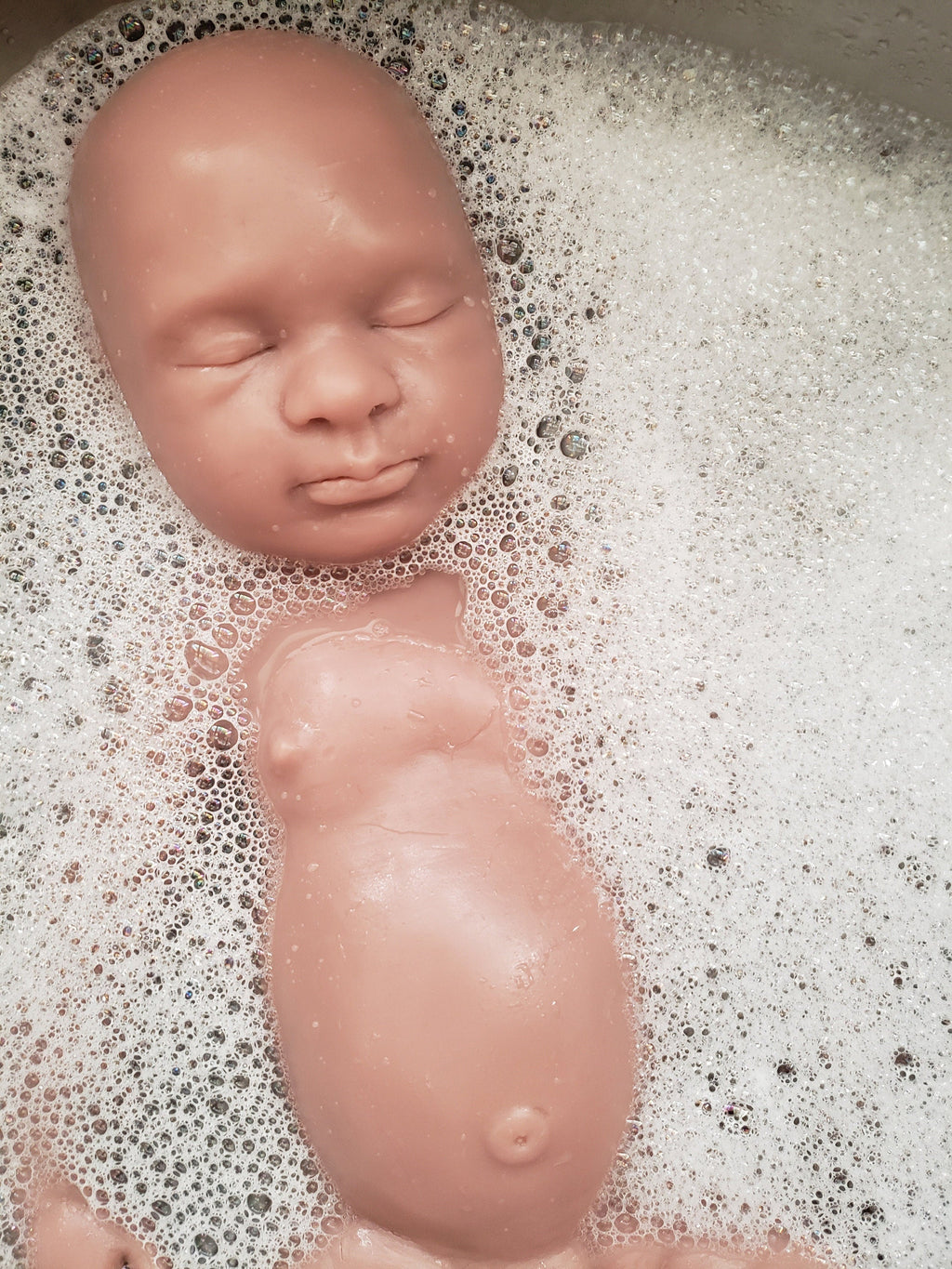 Full body silicone art doll girl or boy newborn art doll 19.5" pamela erff Olive