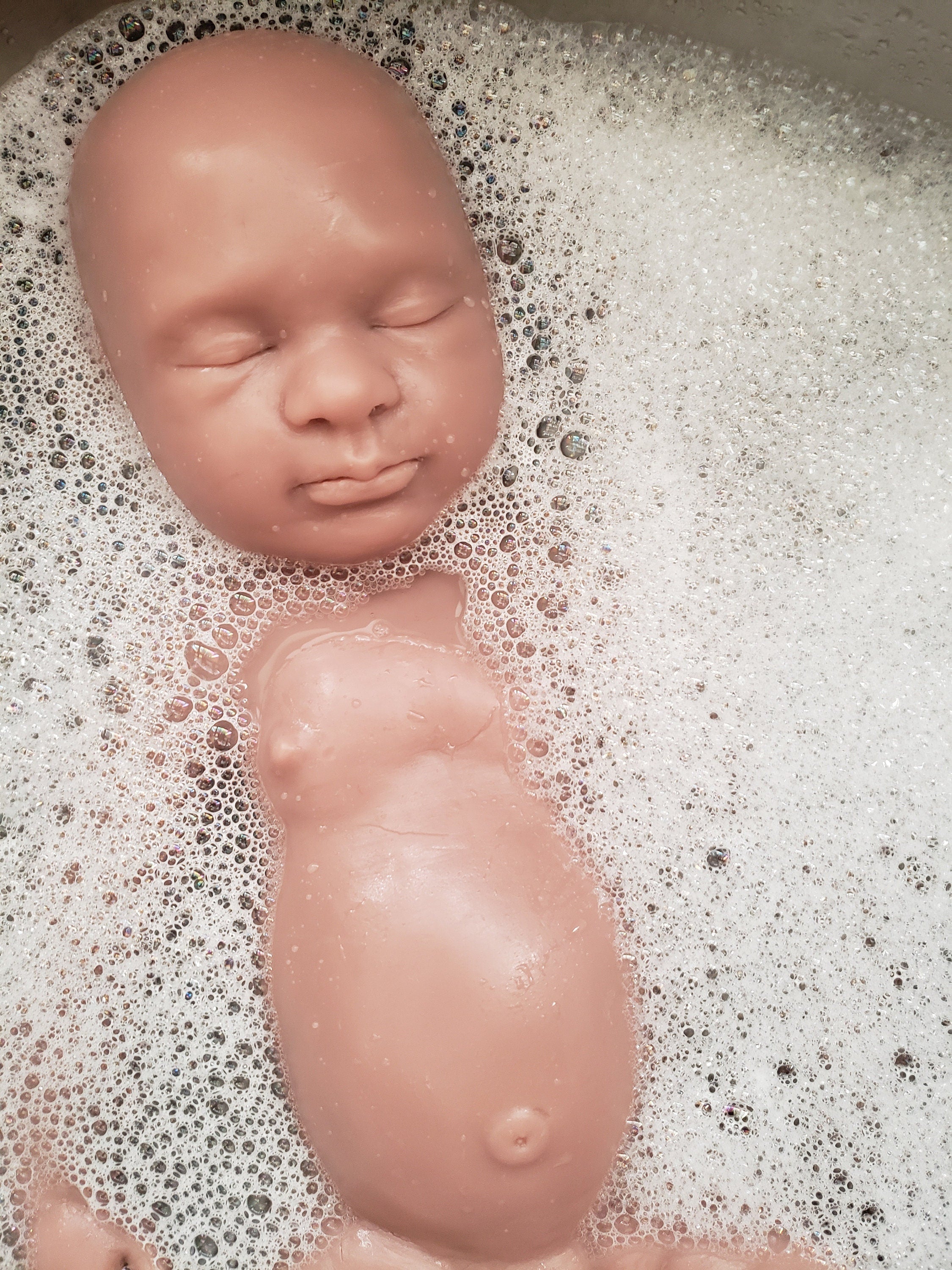 Full body silicone art doll girl or boy newborn art doll 19.5" pamela erff Olive