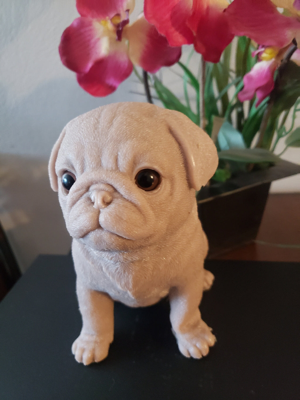 10" inches  Full Body Silicone Pug puppy dog open eyes cutie you choose color
