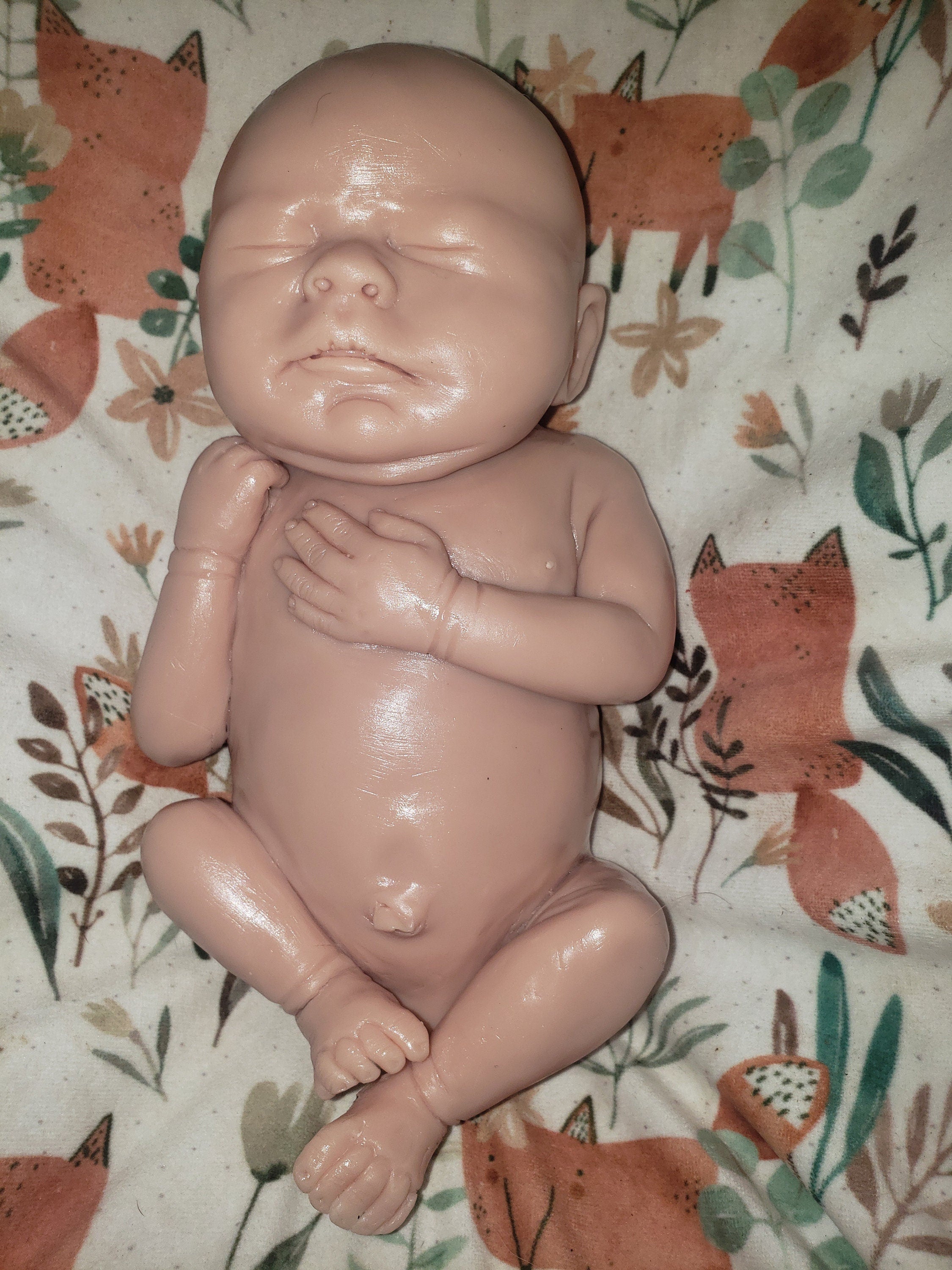 10" inch silicone baby sculoted by bracken Taylor green blank or painted preemie