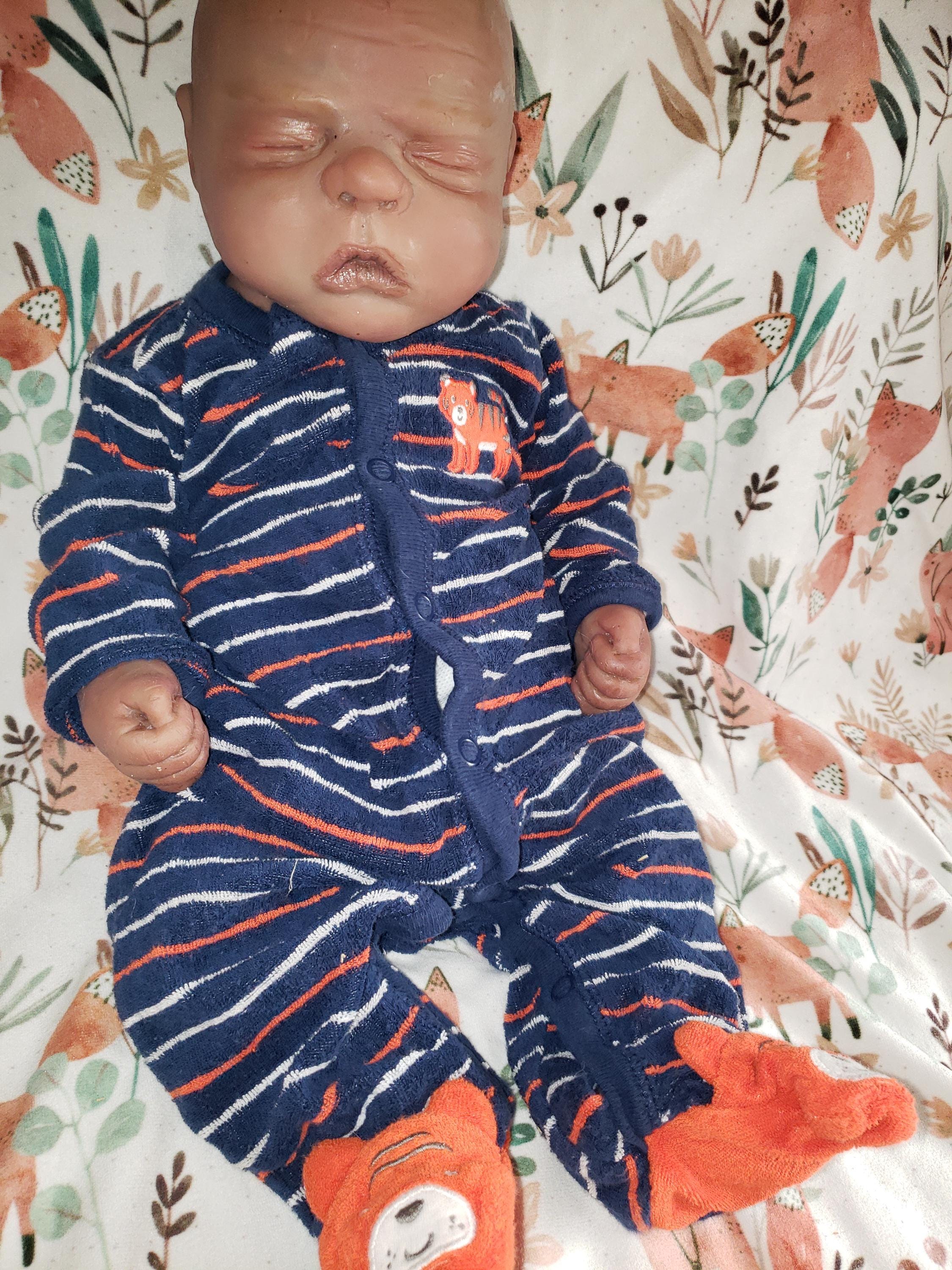 Full body silicone  boy 18" art doll Brody