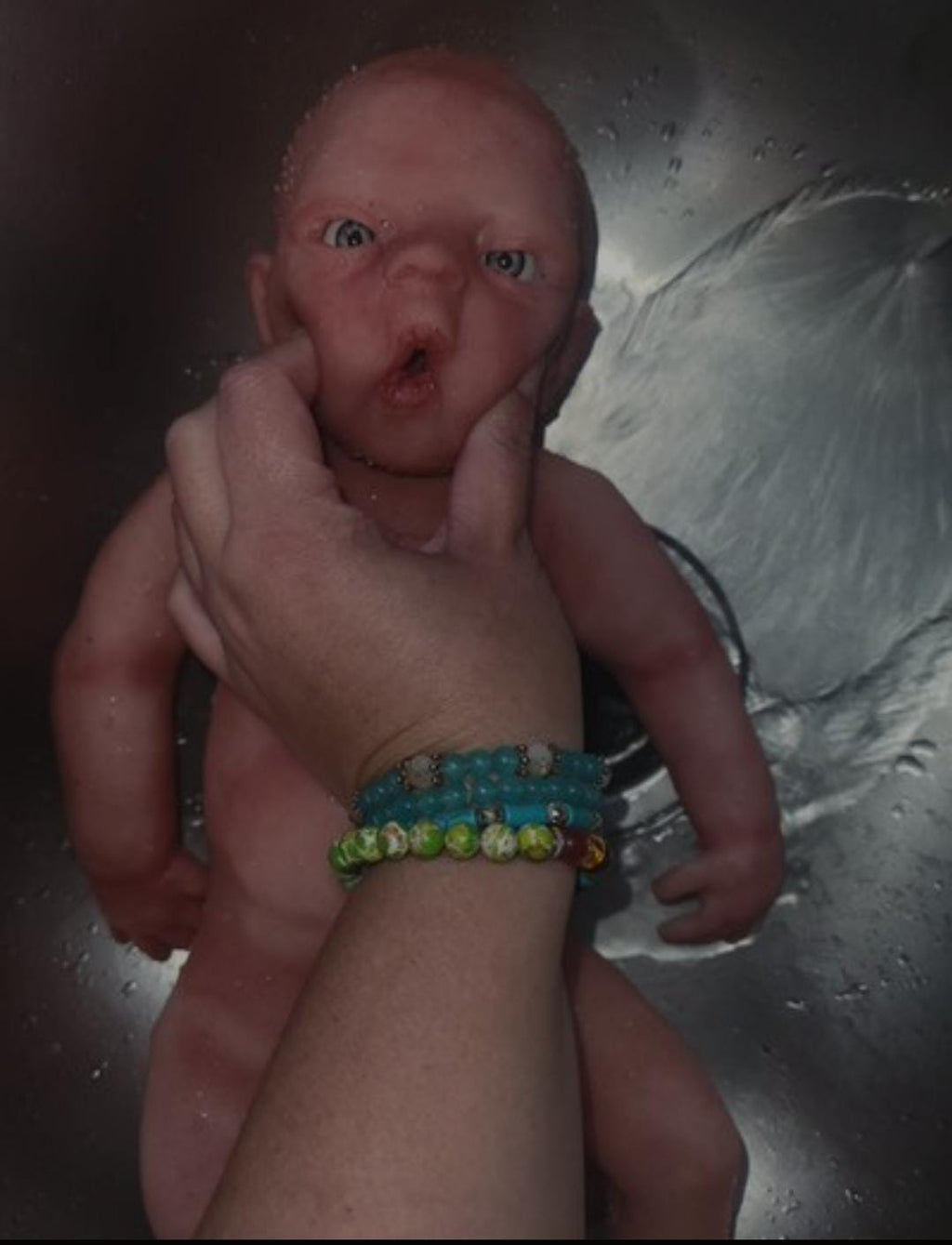 Full Body silicone art doll Isla with open eyes