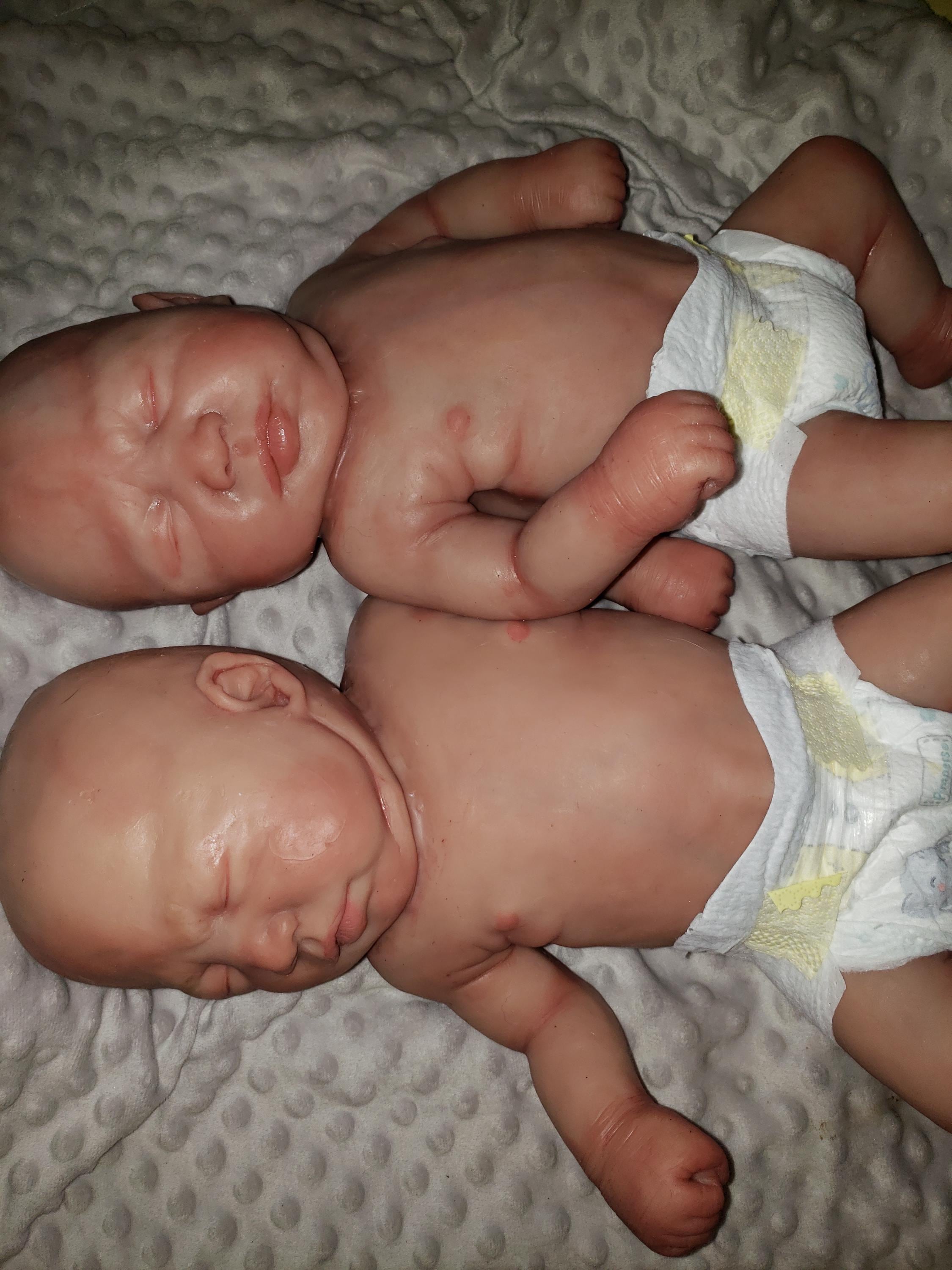 Full body silicone baby 19" Emerly / Eli chunky newborn