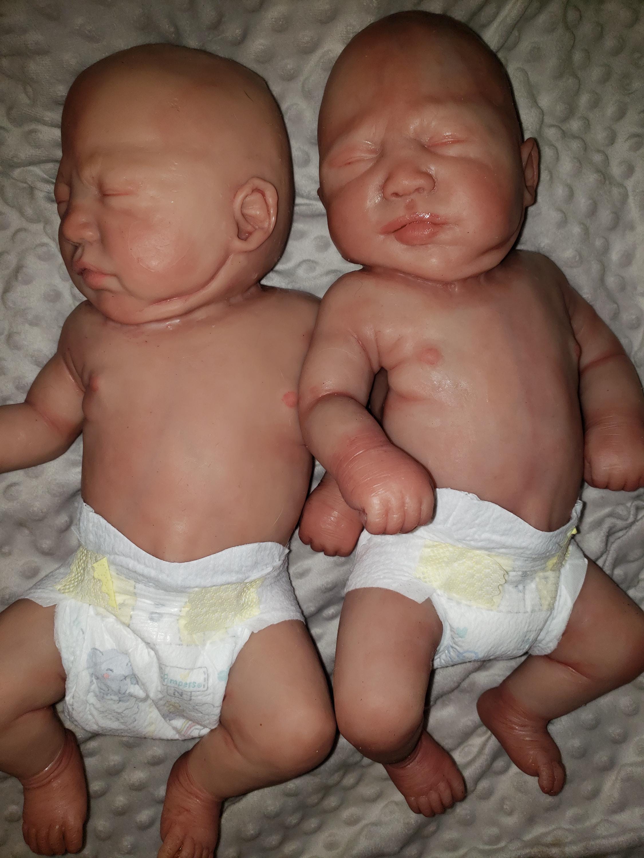 Full body silicone baby 19" Emerly / Eli chunky newborn