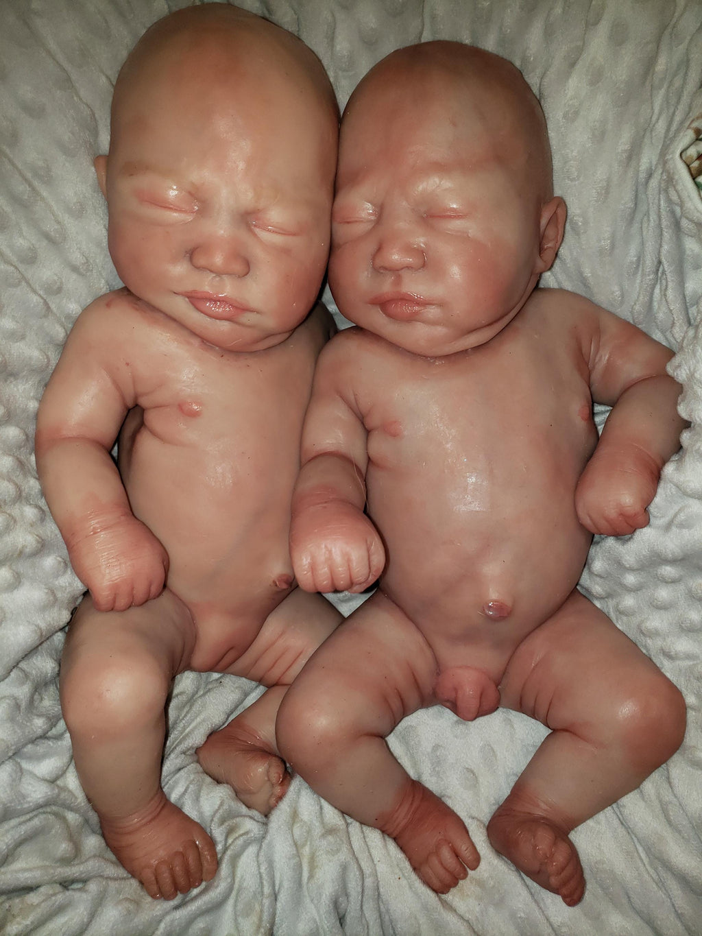 Full body silicone baby 19" Emerly / Eli chunky newborn fully painted