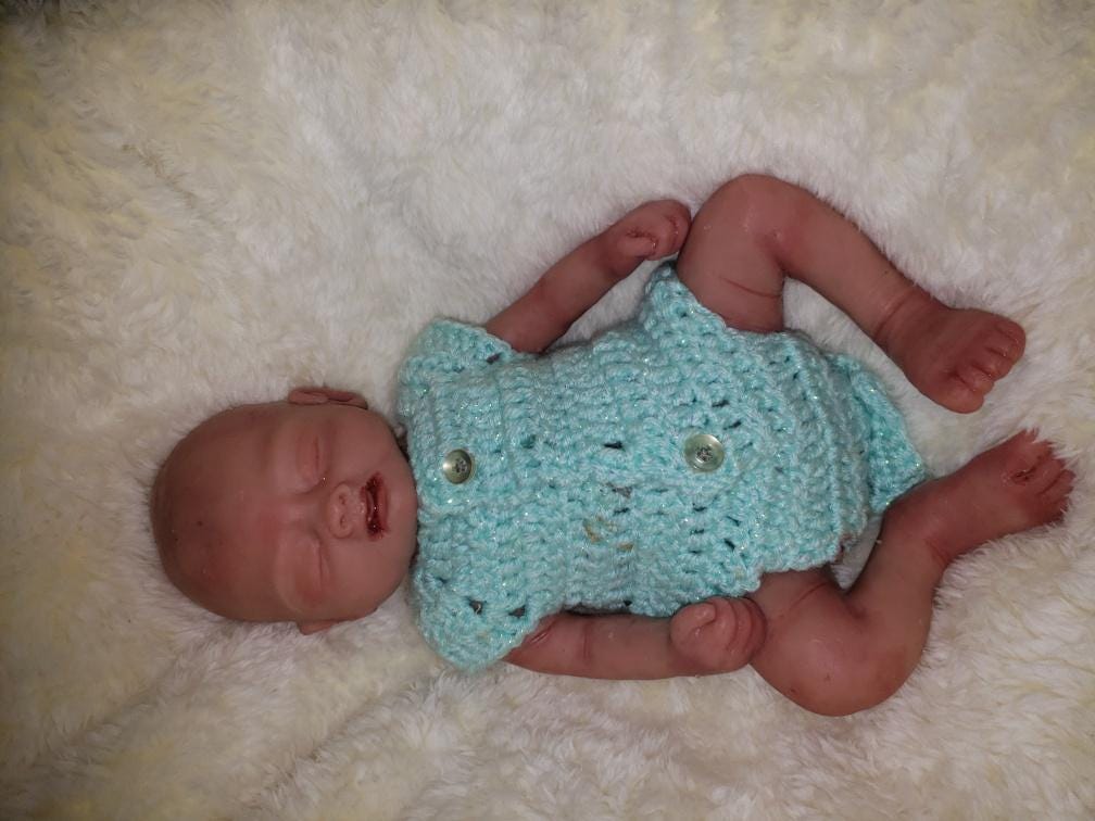 Full body silicone baby girl or boy preemie 13" inch doll
