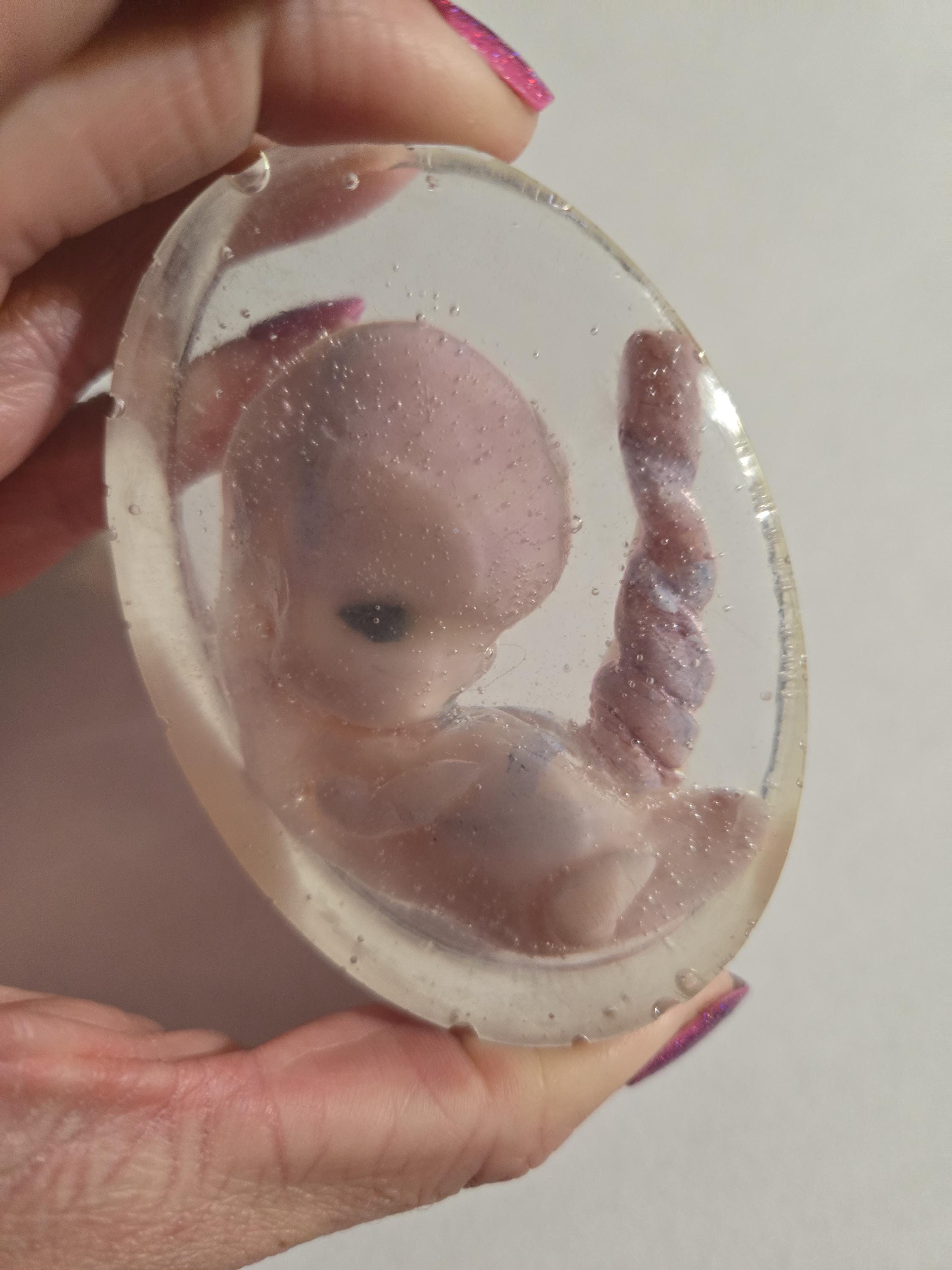 Remembrance Keepsake-handcrafted memorial art peice, custom silicone or resin memory keepsake made to honor loved one