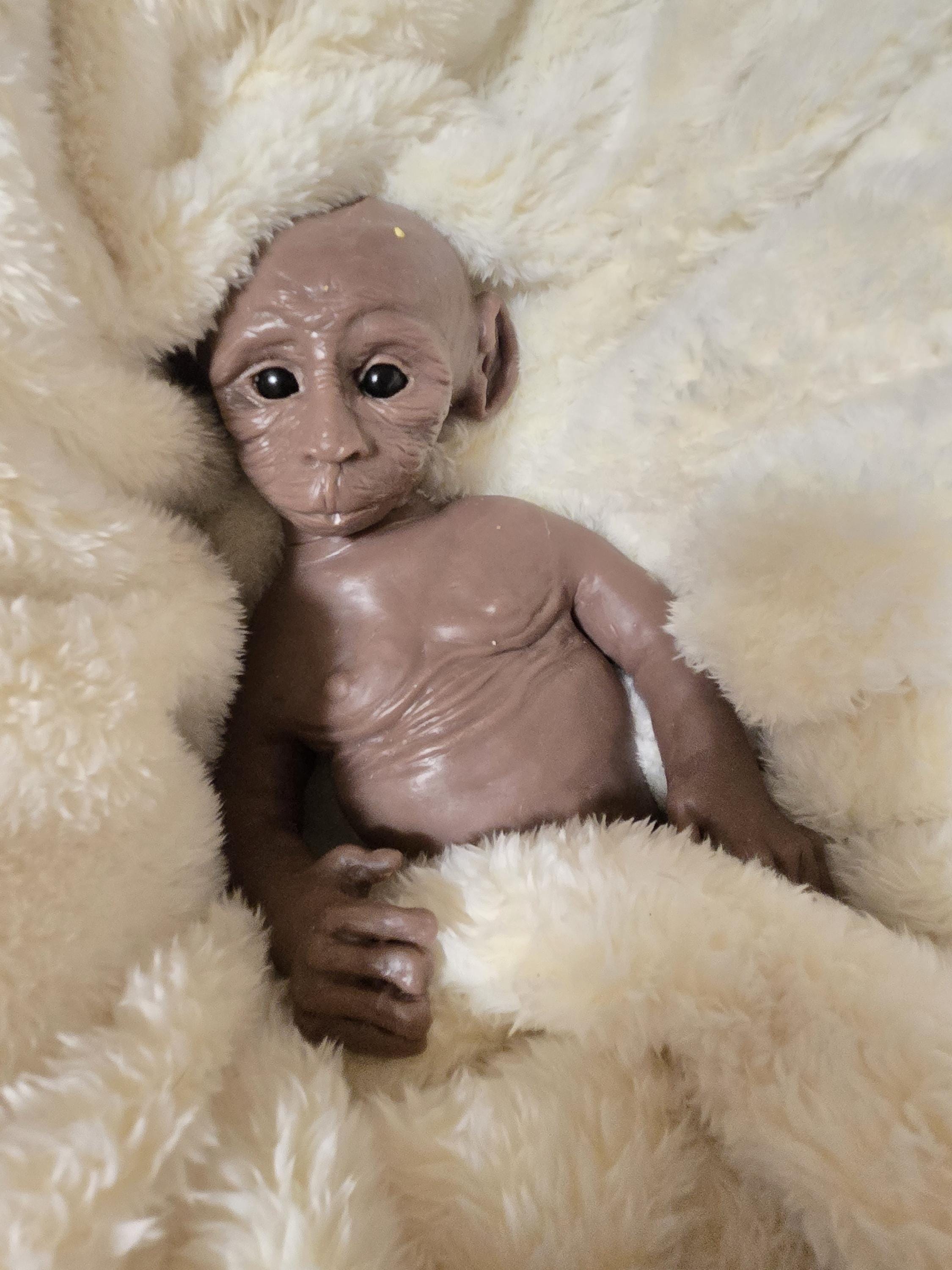 Full Body Silicone baby Monkey  15" tarzie