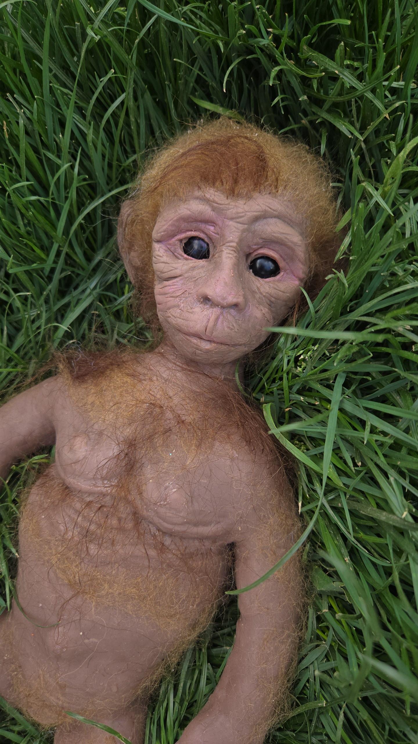 Hyper realistic full body silicone reborn art doll  Monkey  15" tarzie