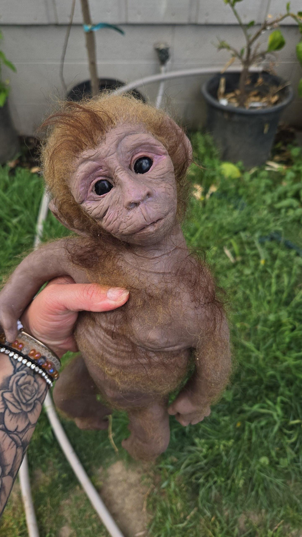 Hyper realistic full body silicone reborn art doll  Monkey  15" tarzie