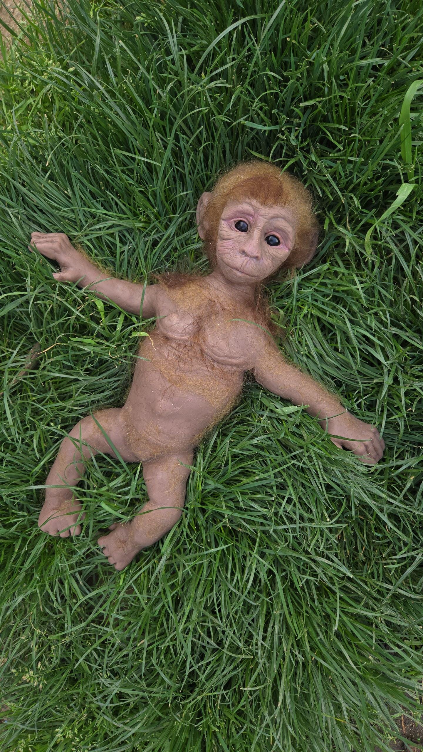 Hyper realistic full body silicone reborn art doll  Monkey  15" tarzie