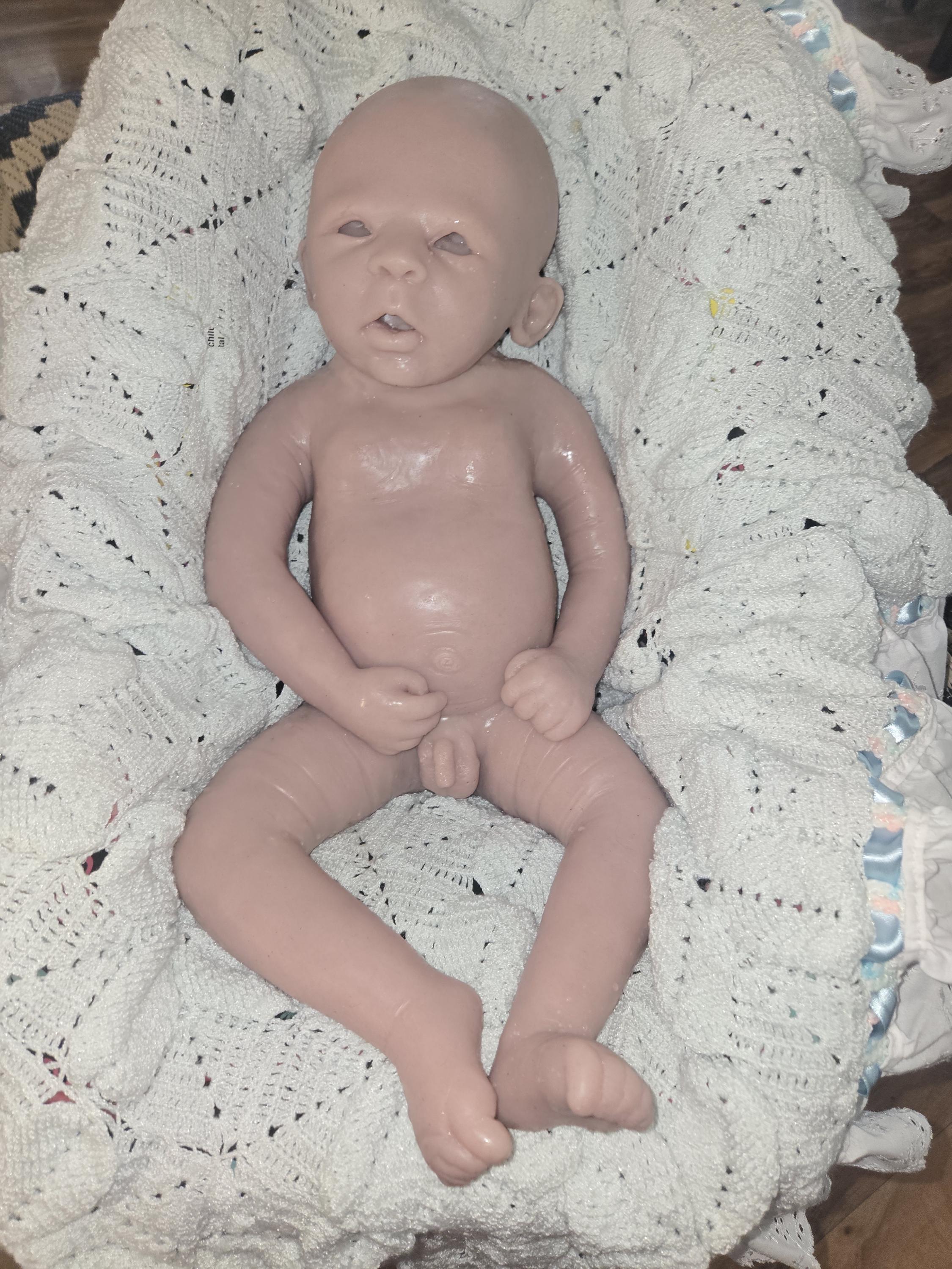 24" Full Body Silicone Baby Boy or girl 6 month old size!! Mason/madison toddler