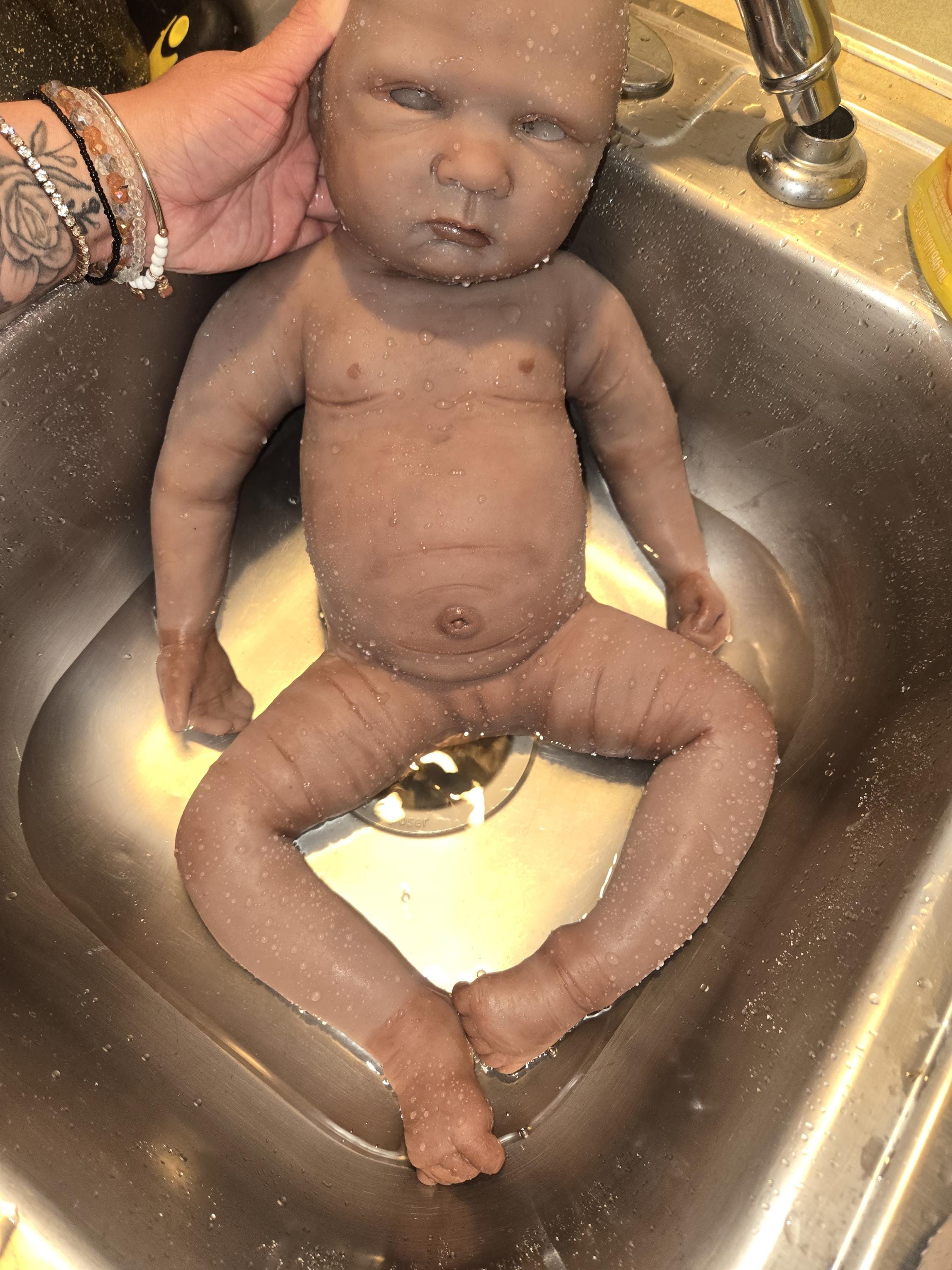Full Body silicone baby 24" 6 month old "Adele"