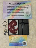 Remembrance Keepsake-handcrafted memorial art peice, custom silicone or resin memory keepsake made to honor loved one