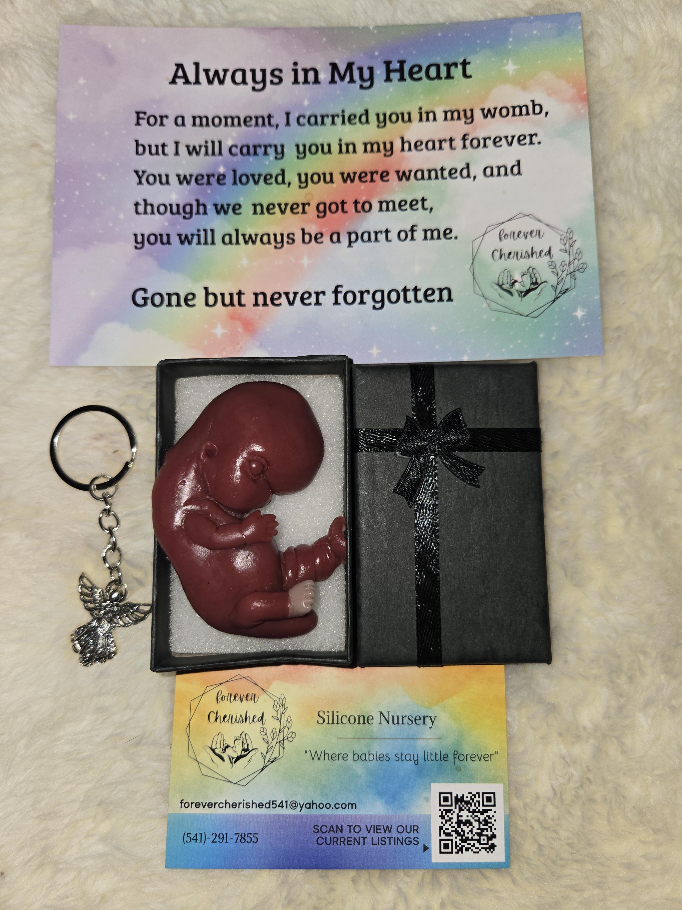 Remembrance Keepsake-handcrafted memorial art peice, custom silicone or resin memory keepsake made to honor loved one