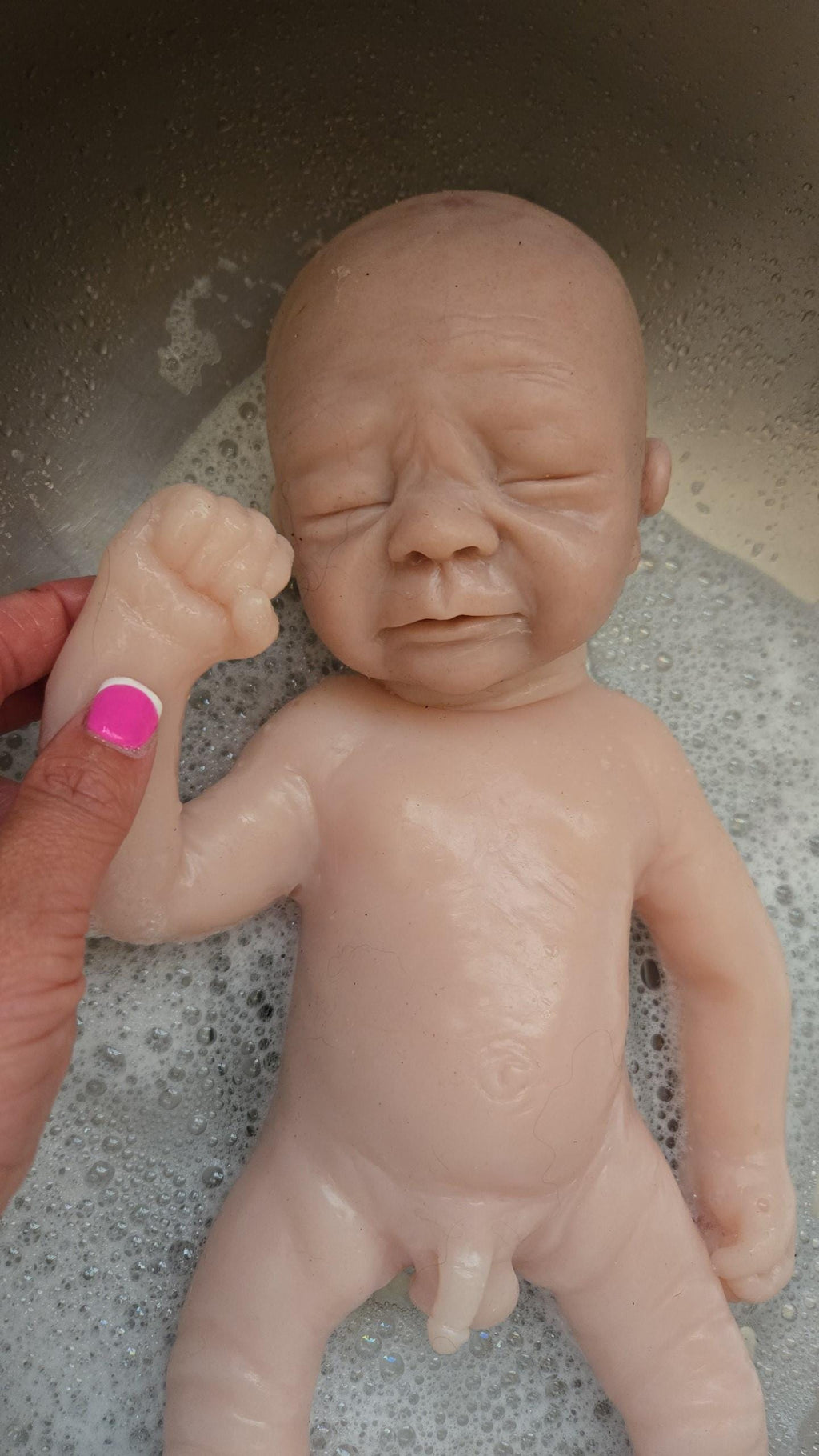 Full body silicone baby  16" by little feet nursery