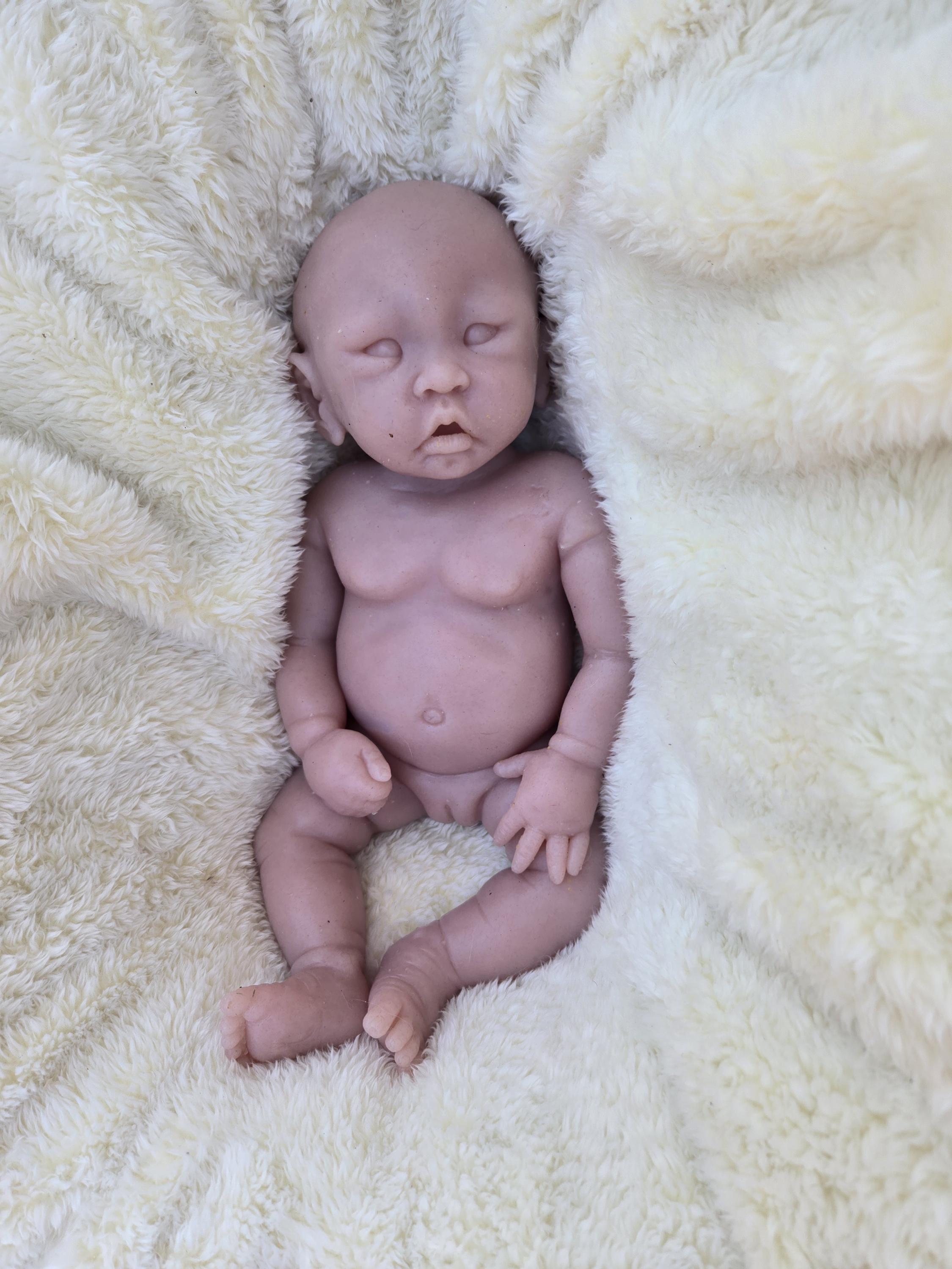 Full body silicone baby doll 17" Su Chinese baby girl or boy
