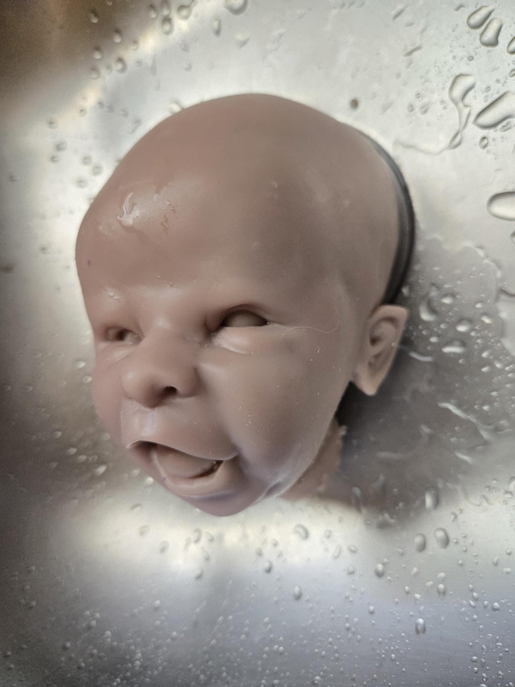 Silicone art doll head and limbs for cuddle body or full Body silicone 21"