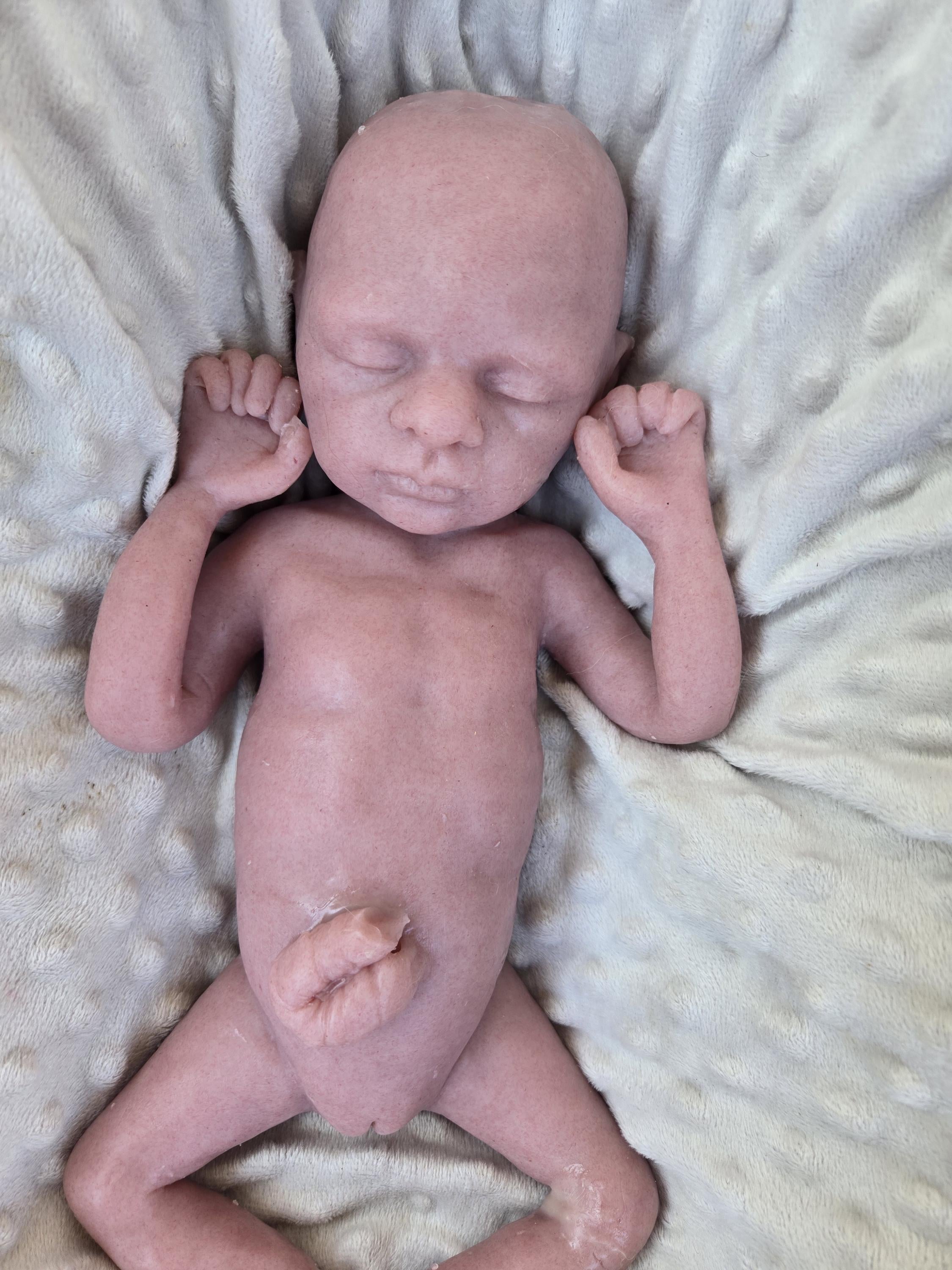 Full body silicone baby girl 15" preemie sculpted by Pamela erff preemie