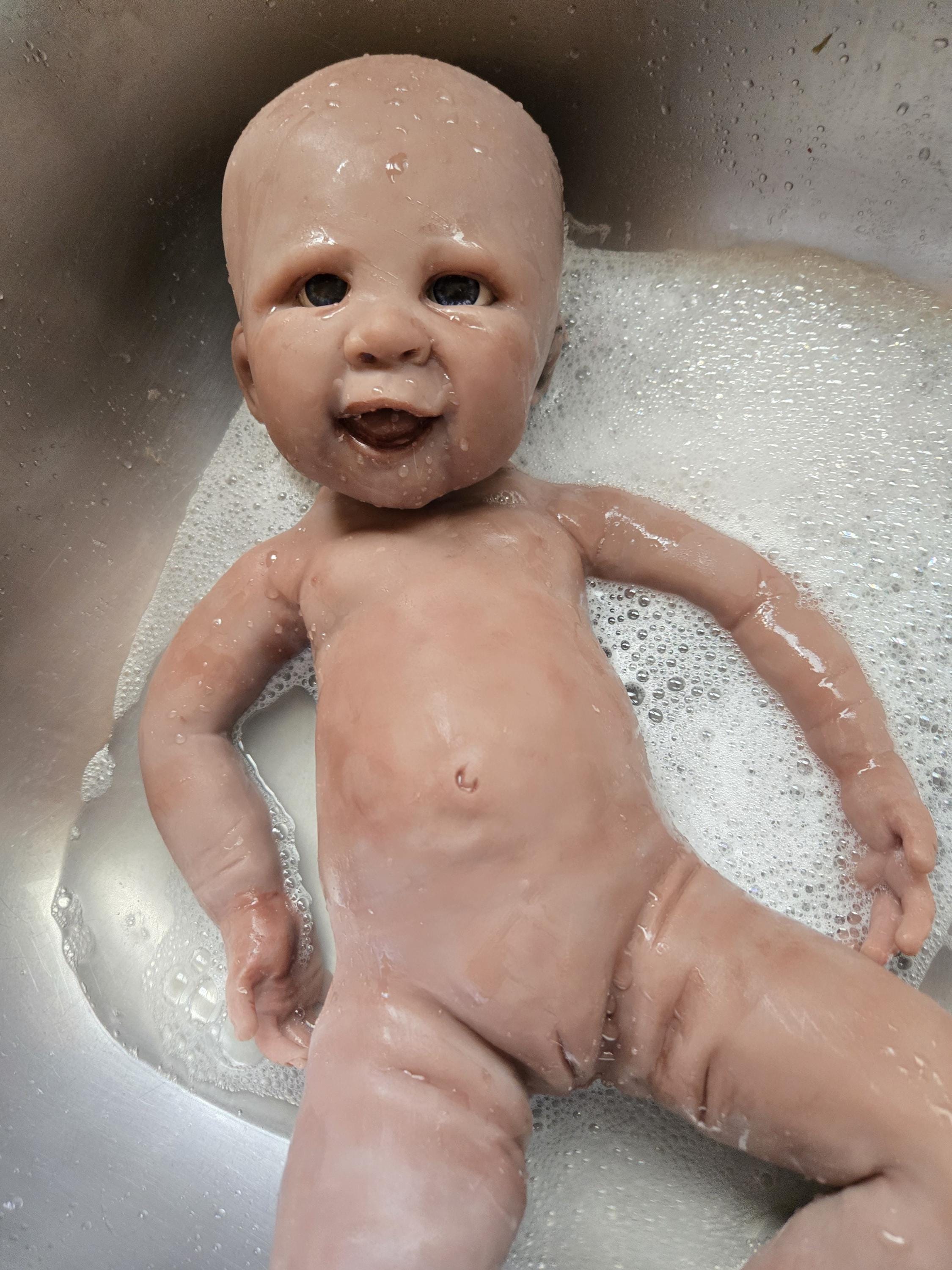 Full Body Silicone Baby Boy or girl Happy smiley baby full body or cuddle head