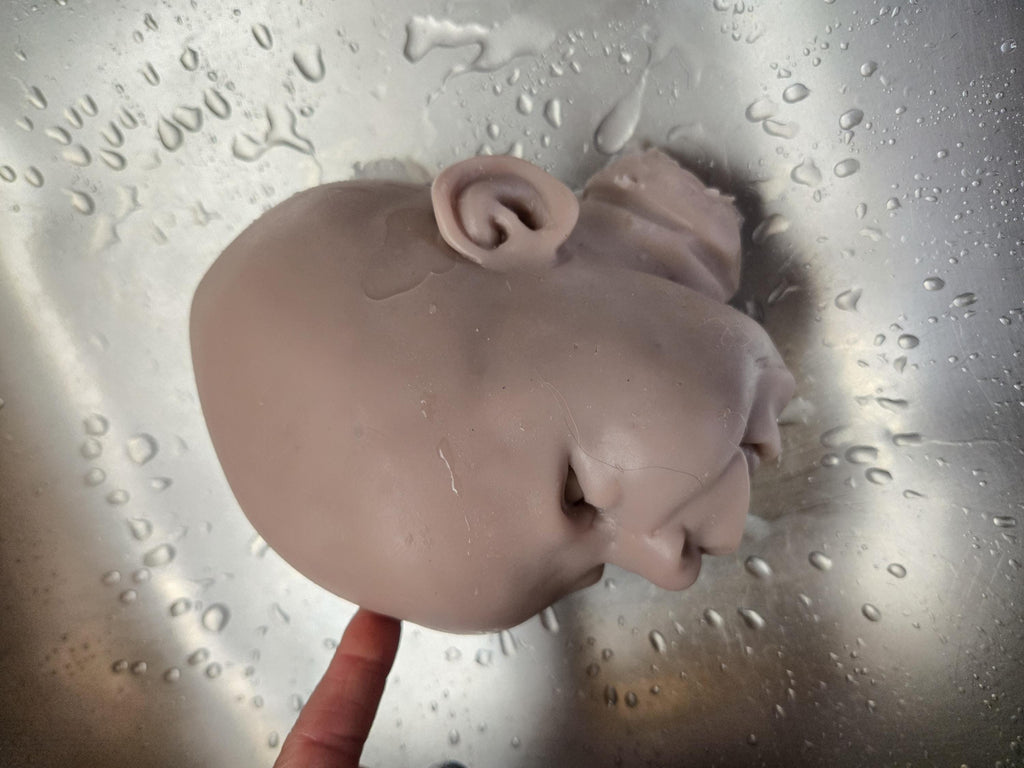 Silicone art doll head and limbs for cuddle body or full Body silicone 21"