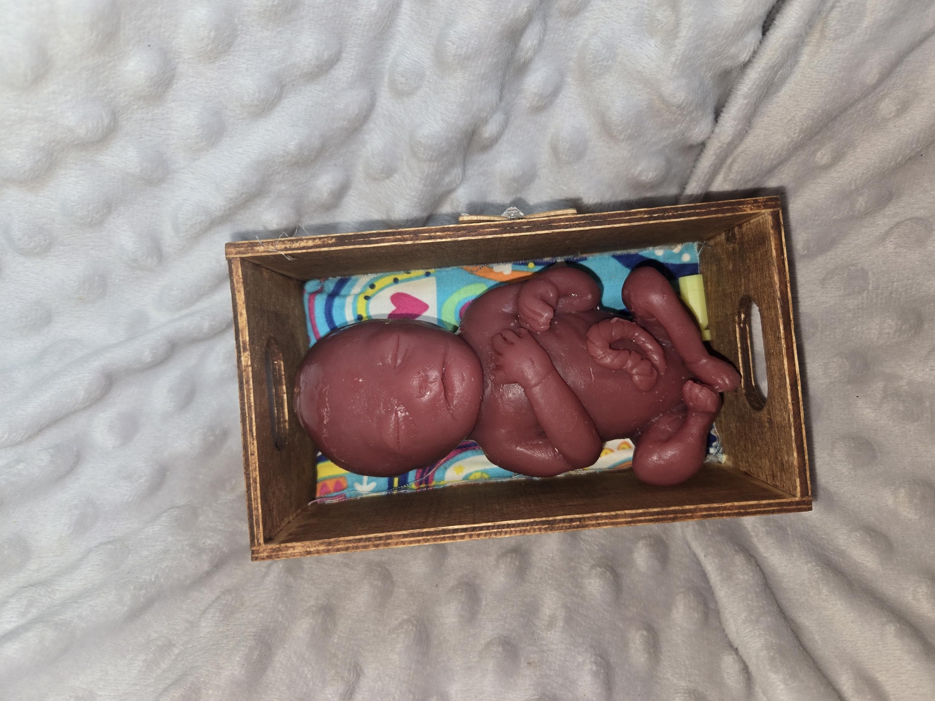 Full body 20 week gestational fetus memorial silicone art doll