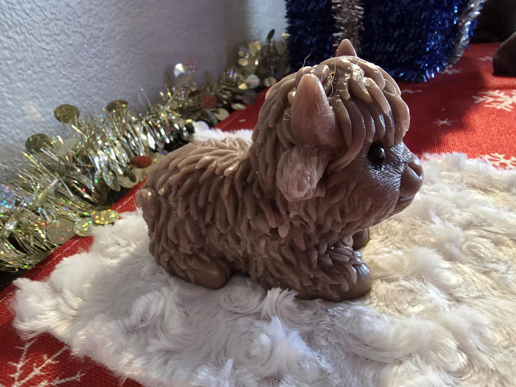 silicone baby highland cow art figurine