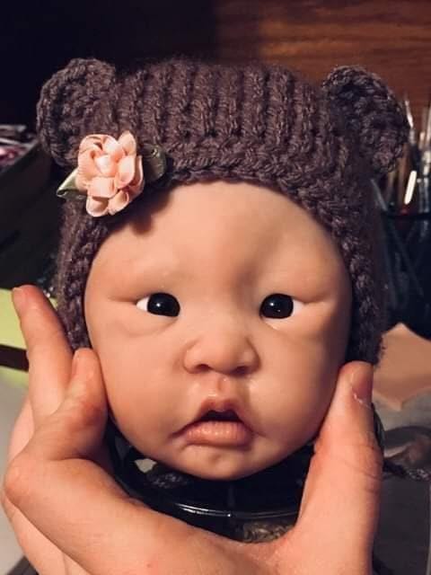 Silicone art doll head or full body for 16" cuddle body su Chinese