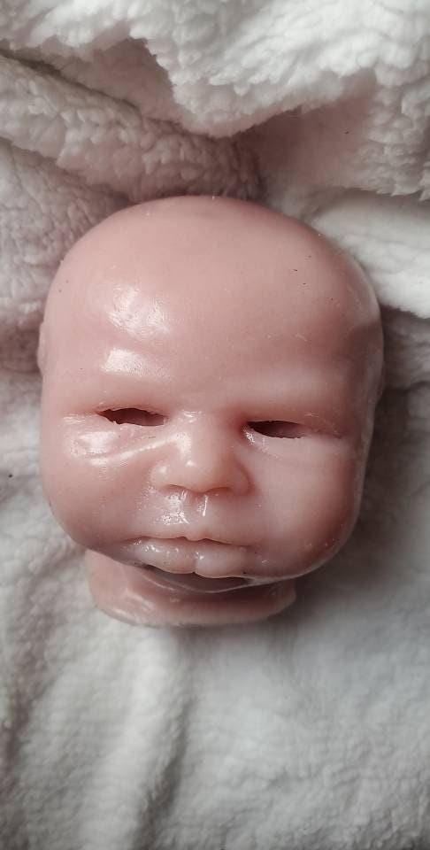 silicone art doll HEAD limbs or full body 19 newborn