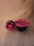 glitter, shimmer or solid Resin rose candle