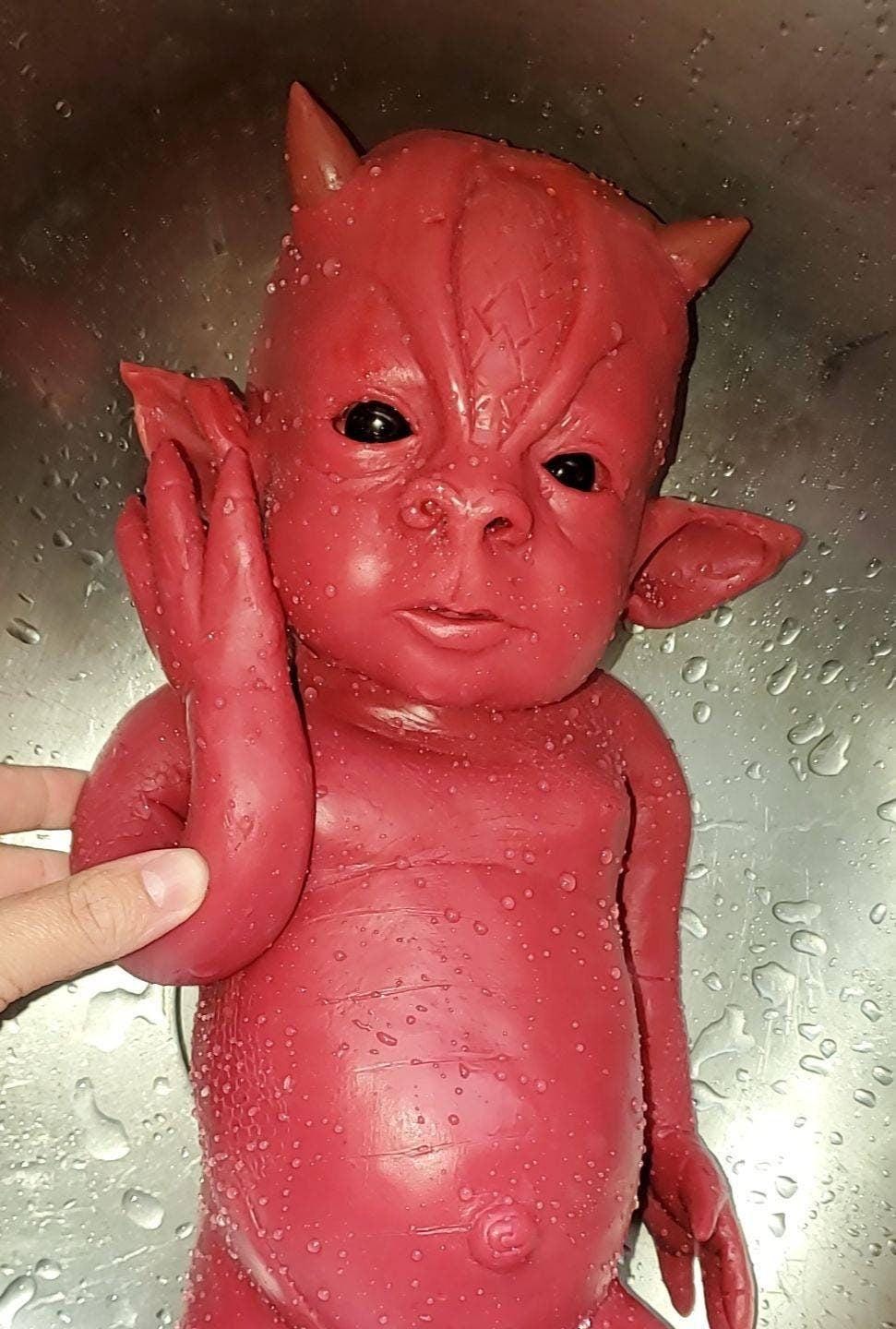 Full body silicone art doll dragon "saphire"