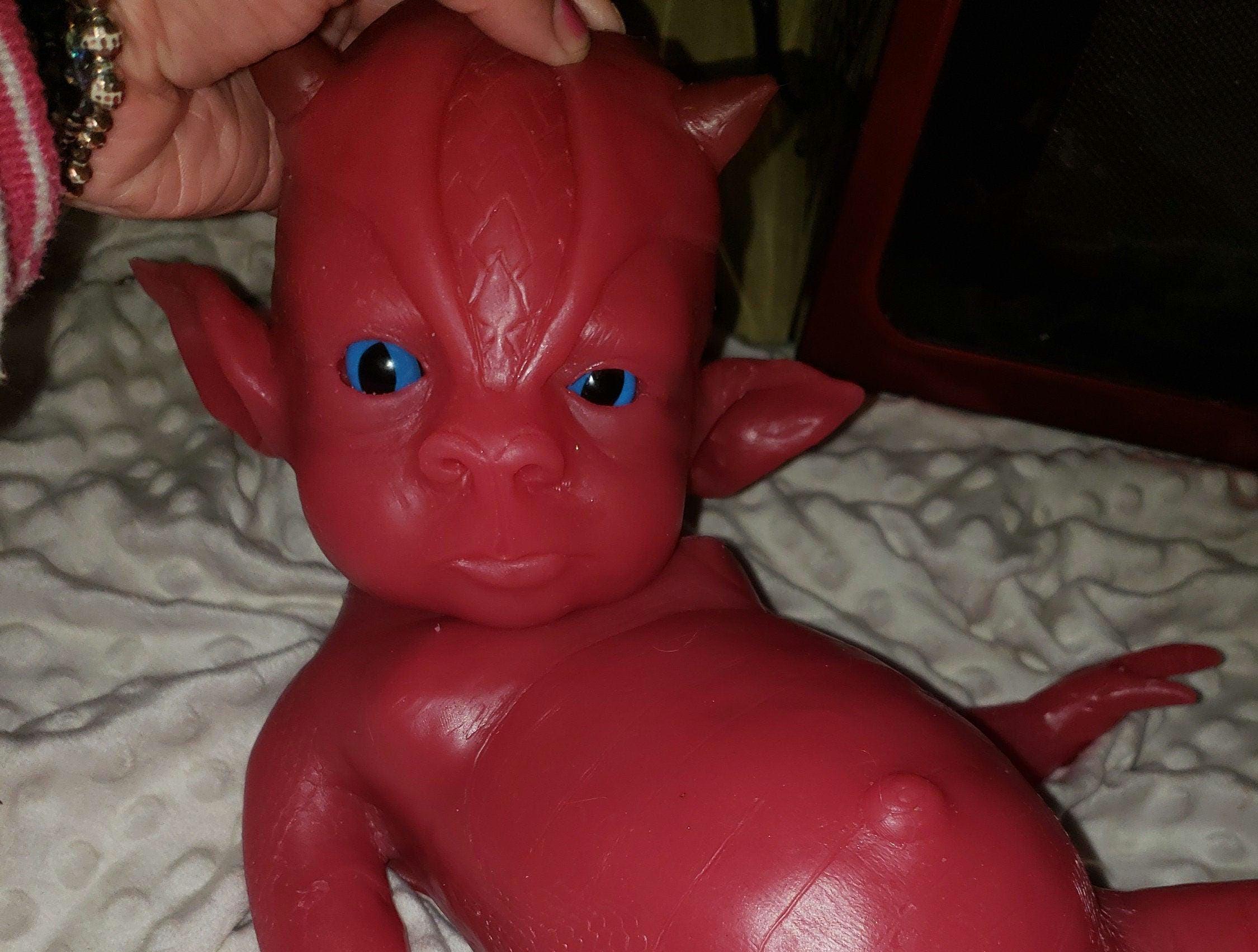 Full body silicone art doll dragon "saphire"