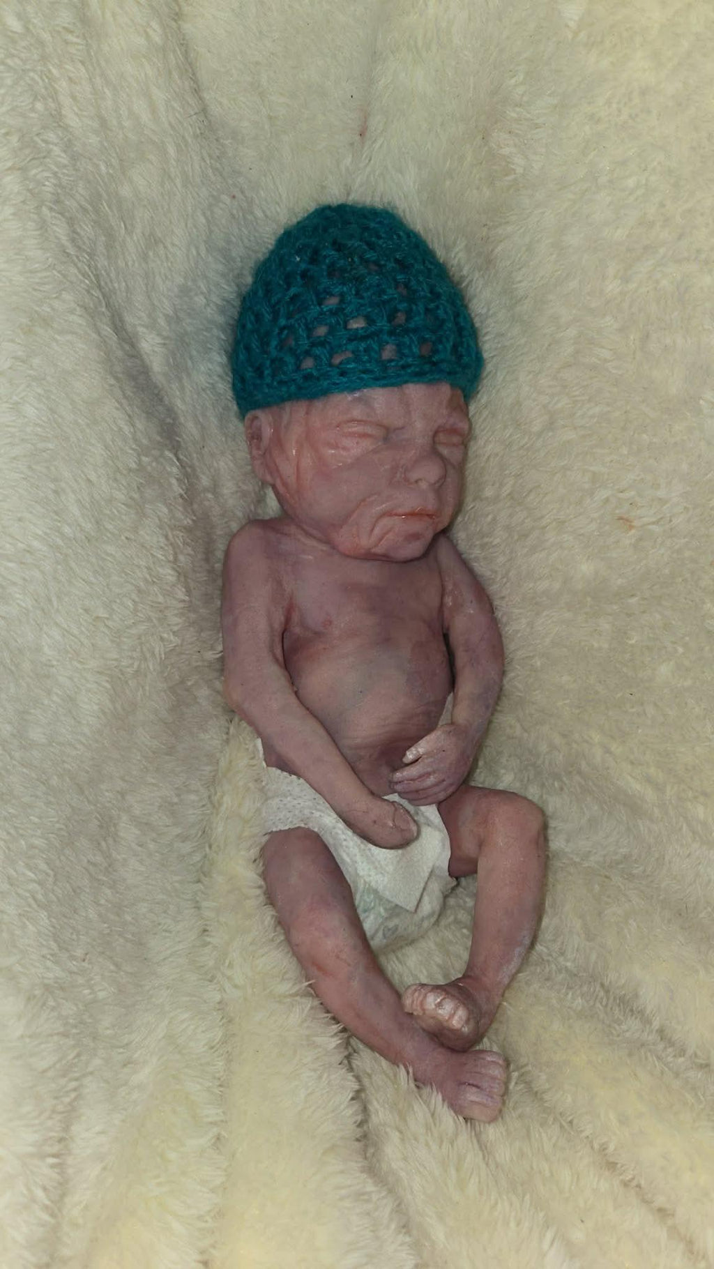 Born too soon silicone memorial art doll keepsake 12" 22 - 24 weeks gestation