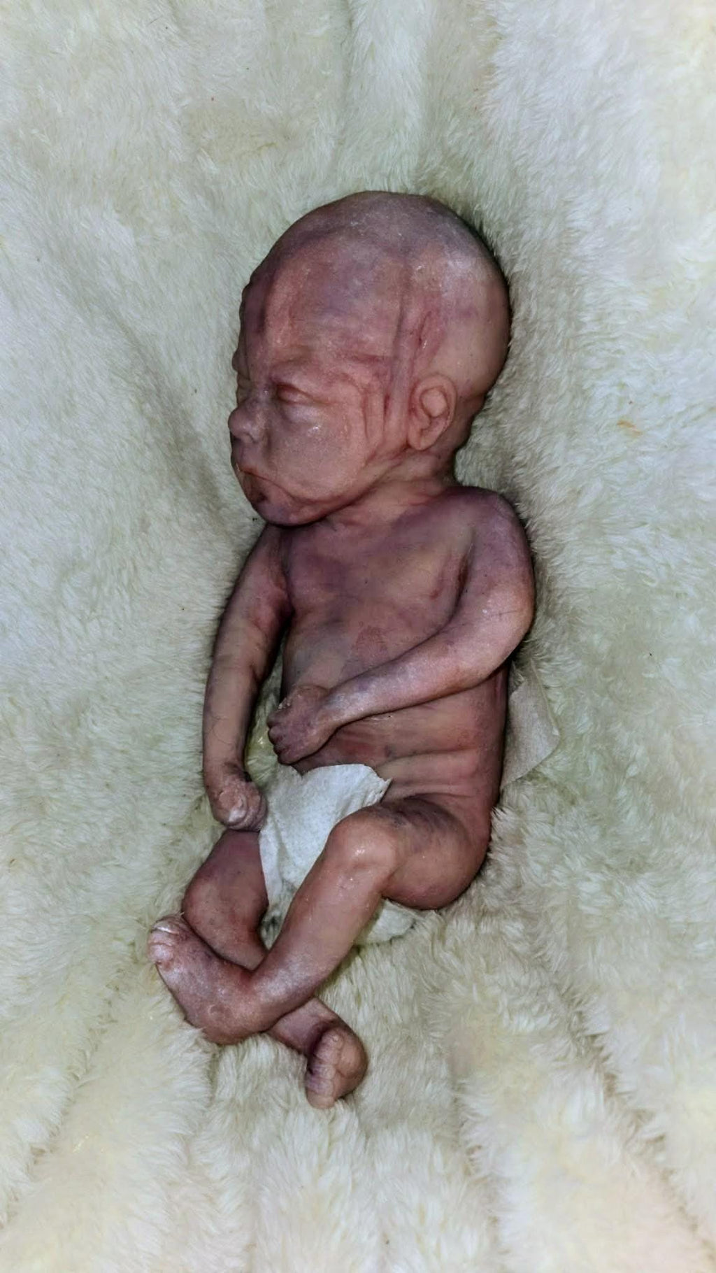Born too soon silicone memorial art doll keepsake 12" 22 - 24 weeks gestation