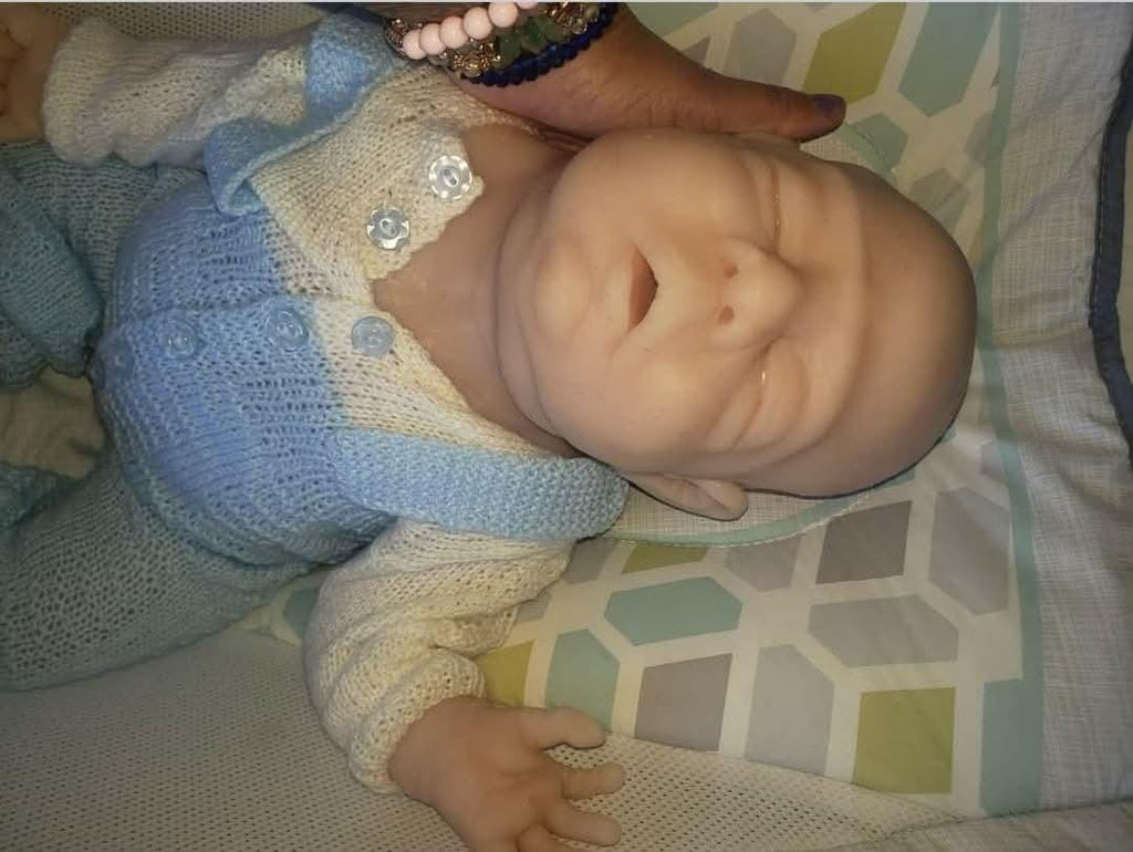Full body silicone 22" art doll chubby boy