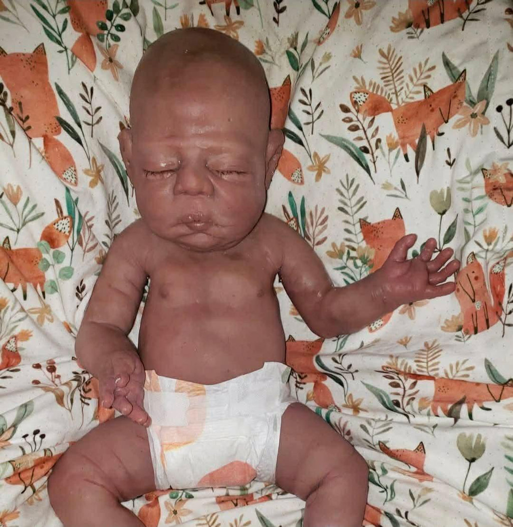 Full body silicone 22" art doll chubby boy
