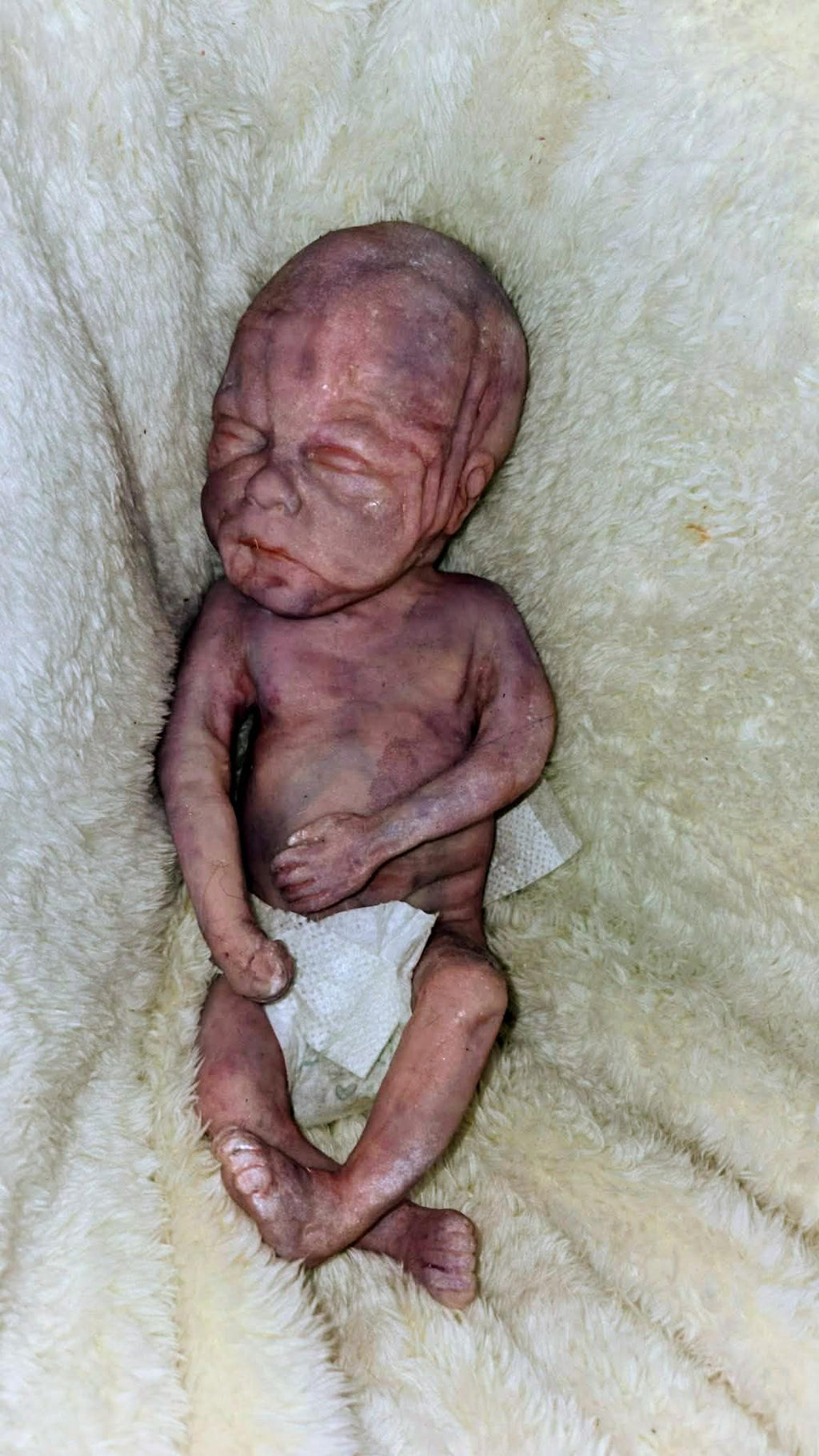 Born too soon silicone memorial art doll keepsake 12" 22 - 24 weeks gestation
