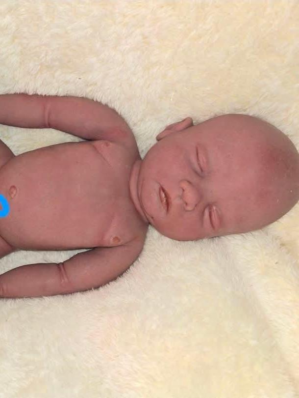 Full body silicone art doll 18" inches