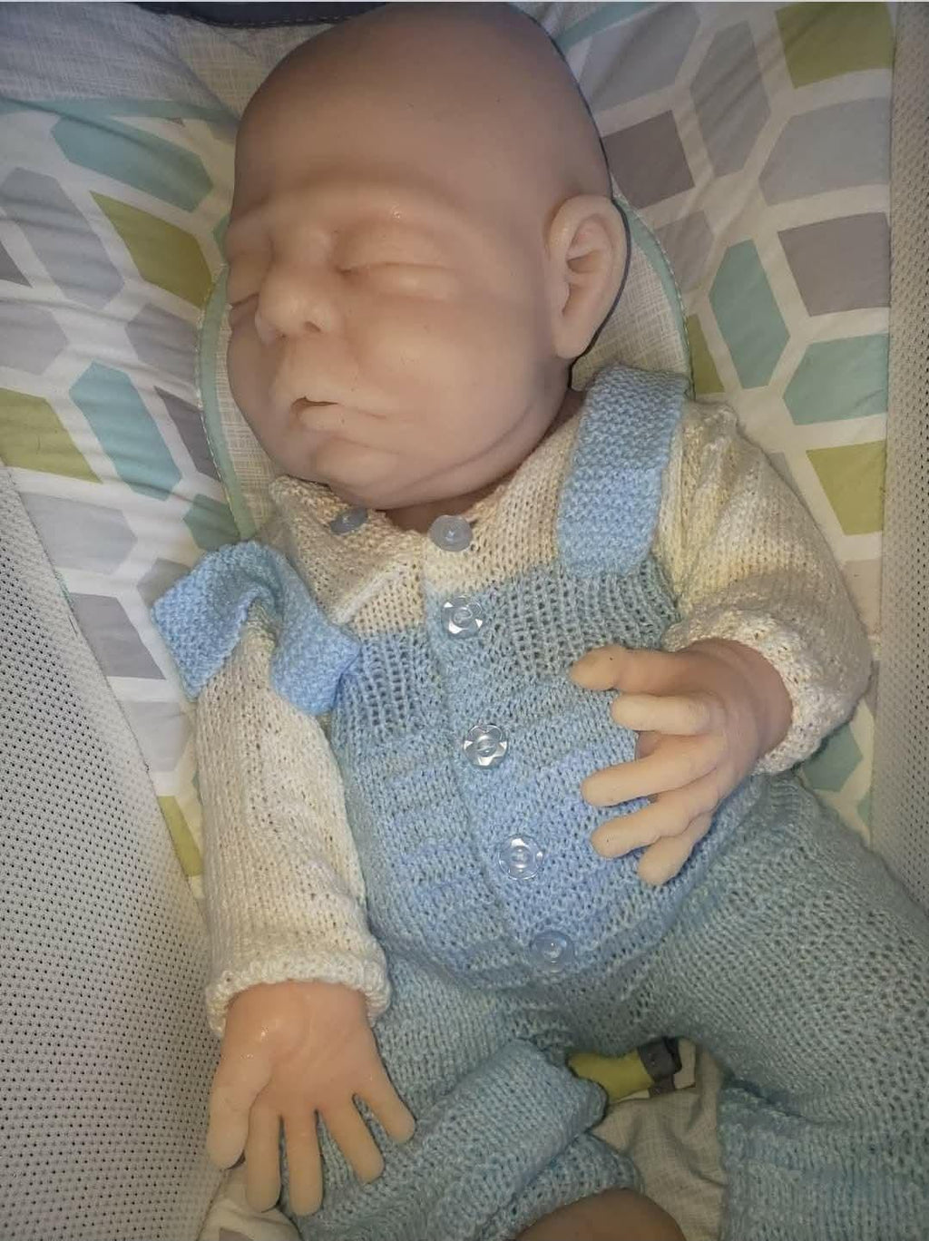 Full body silicone 22" art doll chubby boy