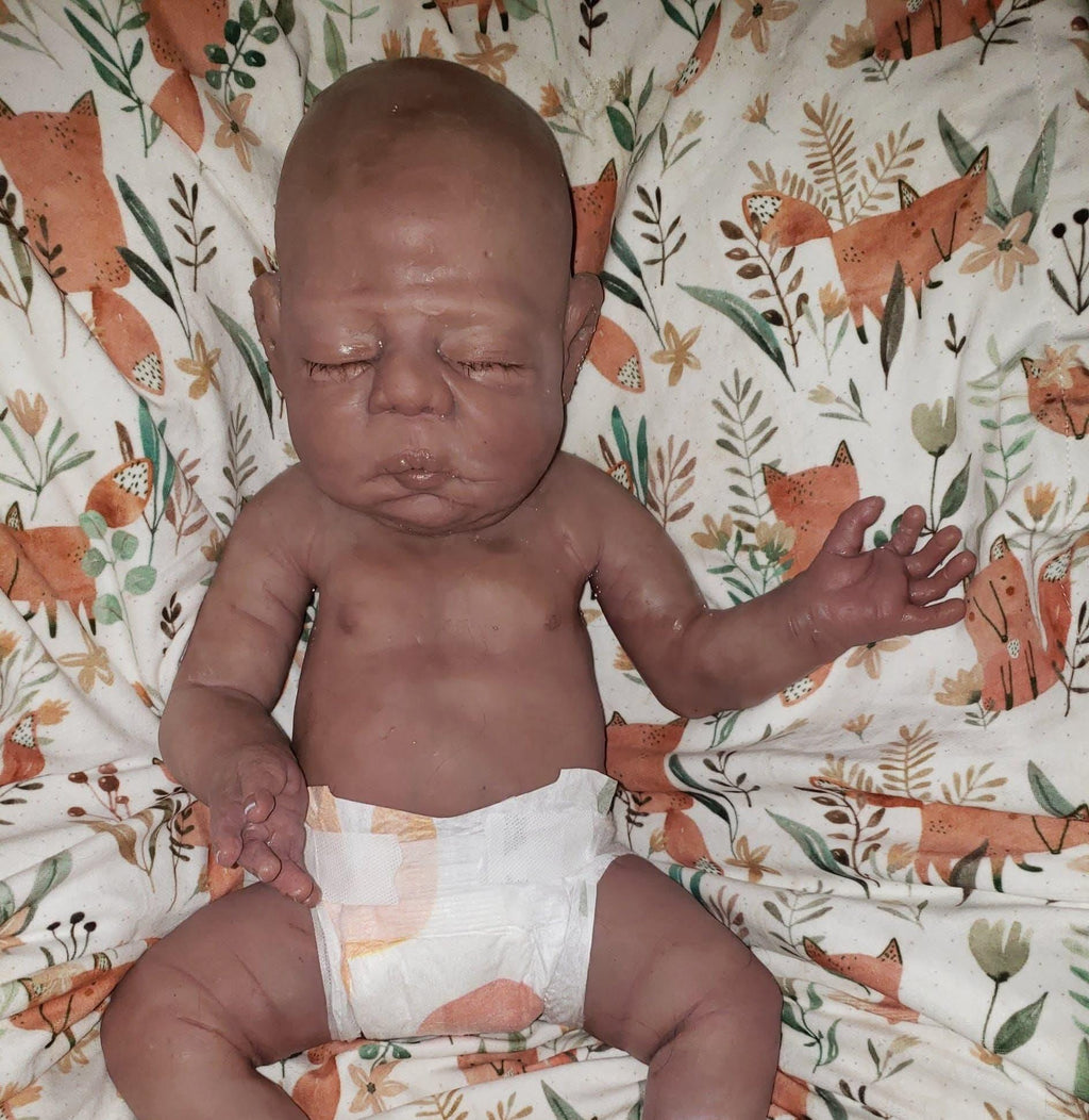 Full body silicone 22" art doll chubby boy
